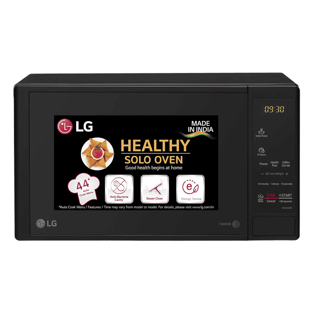 LG 20L Solo Microwave Oven with 44 Autocook Menus (MS2043DB.DB1QILN, Black)