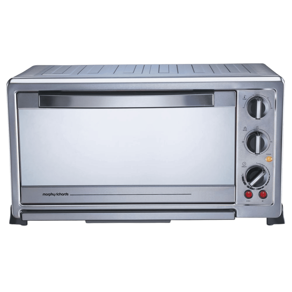 morphy richards 60L Oven Toaster Grill with Preset Cooking Modes (60RCSS, Black/Silver)