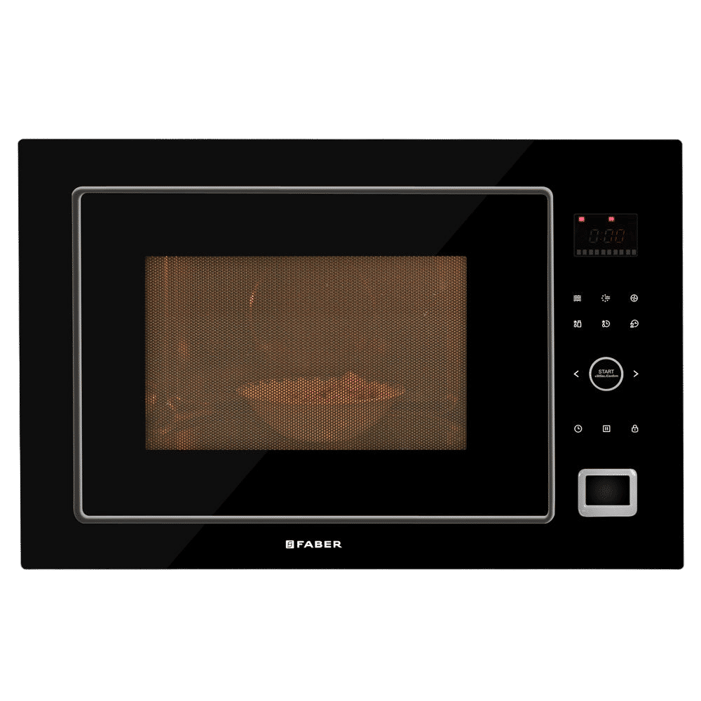 FABER FBIMWO GLB 32L 60cm Built-in Microwave with 10 Autocook Menus (FBIMWO 32L CGS BK, Black)