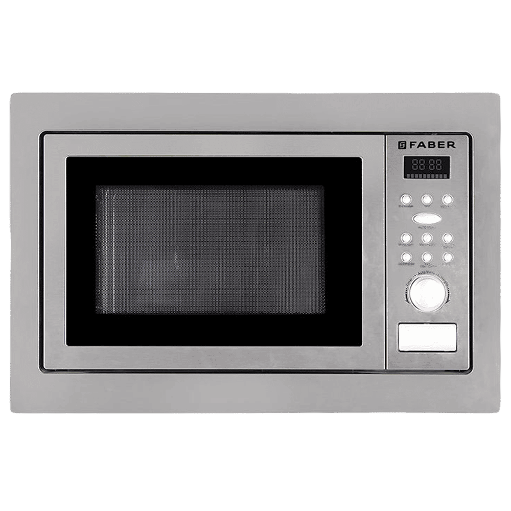 FABER FBIMWO CGS/FG 25L 60cm Built-in Microwave with 10 Autocook Menus (FBIMWO 25L CGS/FG, Stainless Steel)