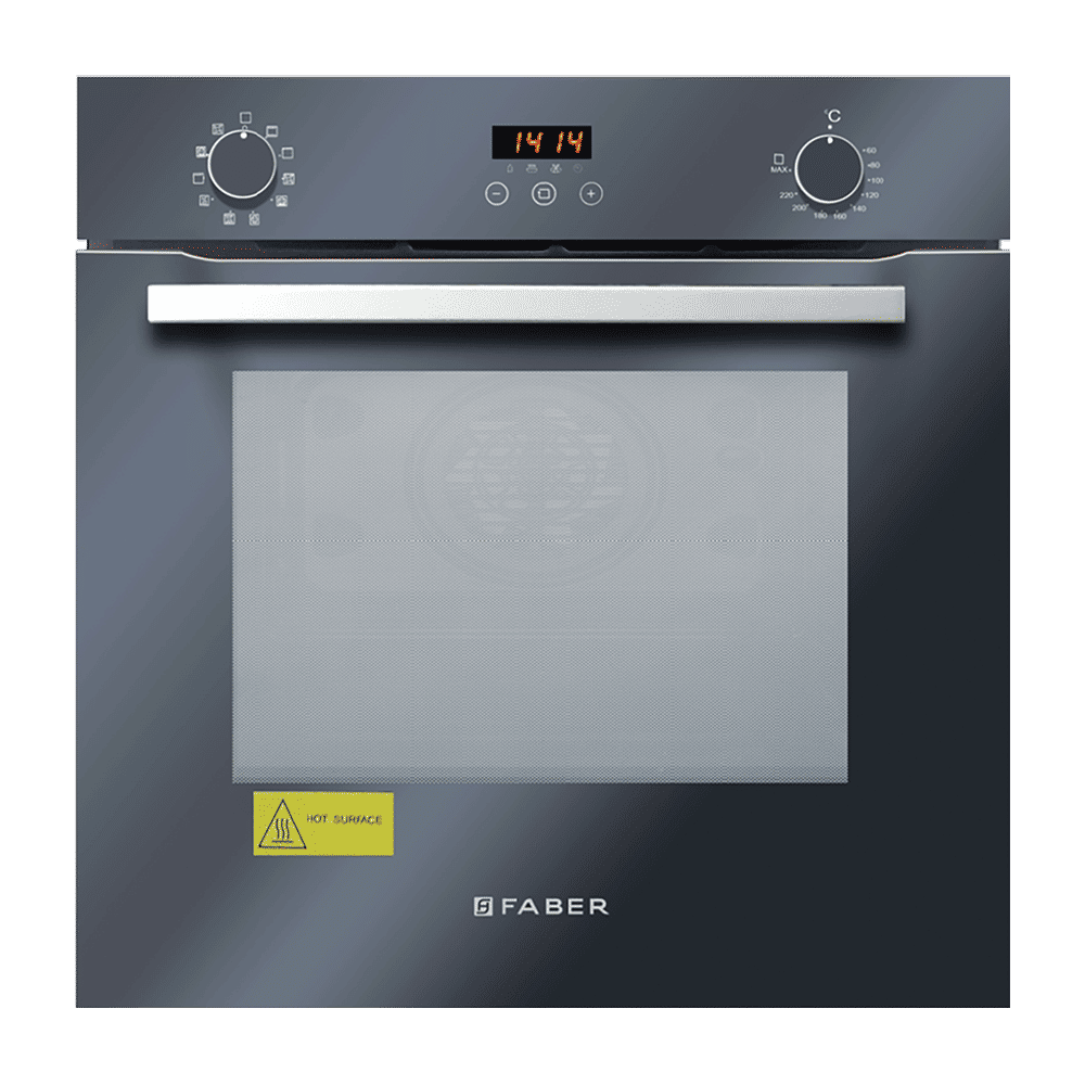 FABER FBIO 10F GLM 80L 60cm Built-in Microwave with Digital Display (FBIO 80L 10F GLM, Black)