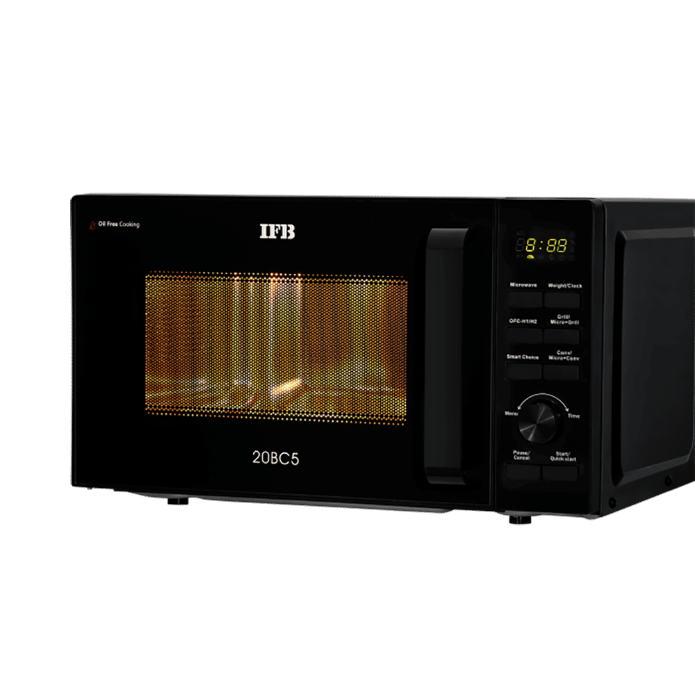 IFB 20BC5 20L Inverter Convection Microwave Oven with 71 Autocook Menus (Black)