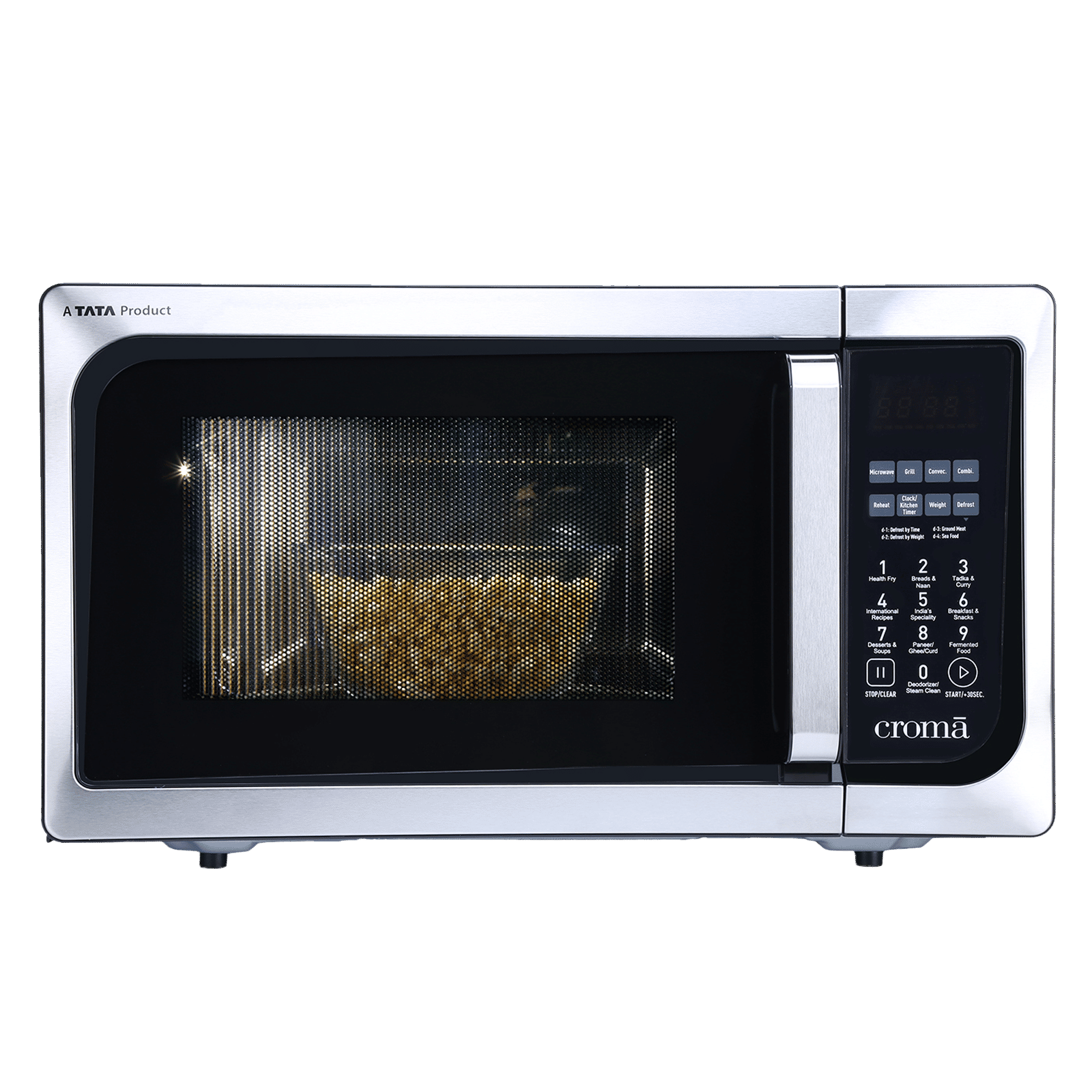 Croma 23L Convection Microwave Oven with LED Display (Black)
