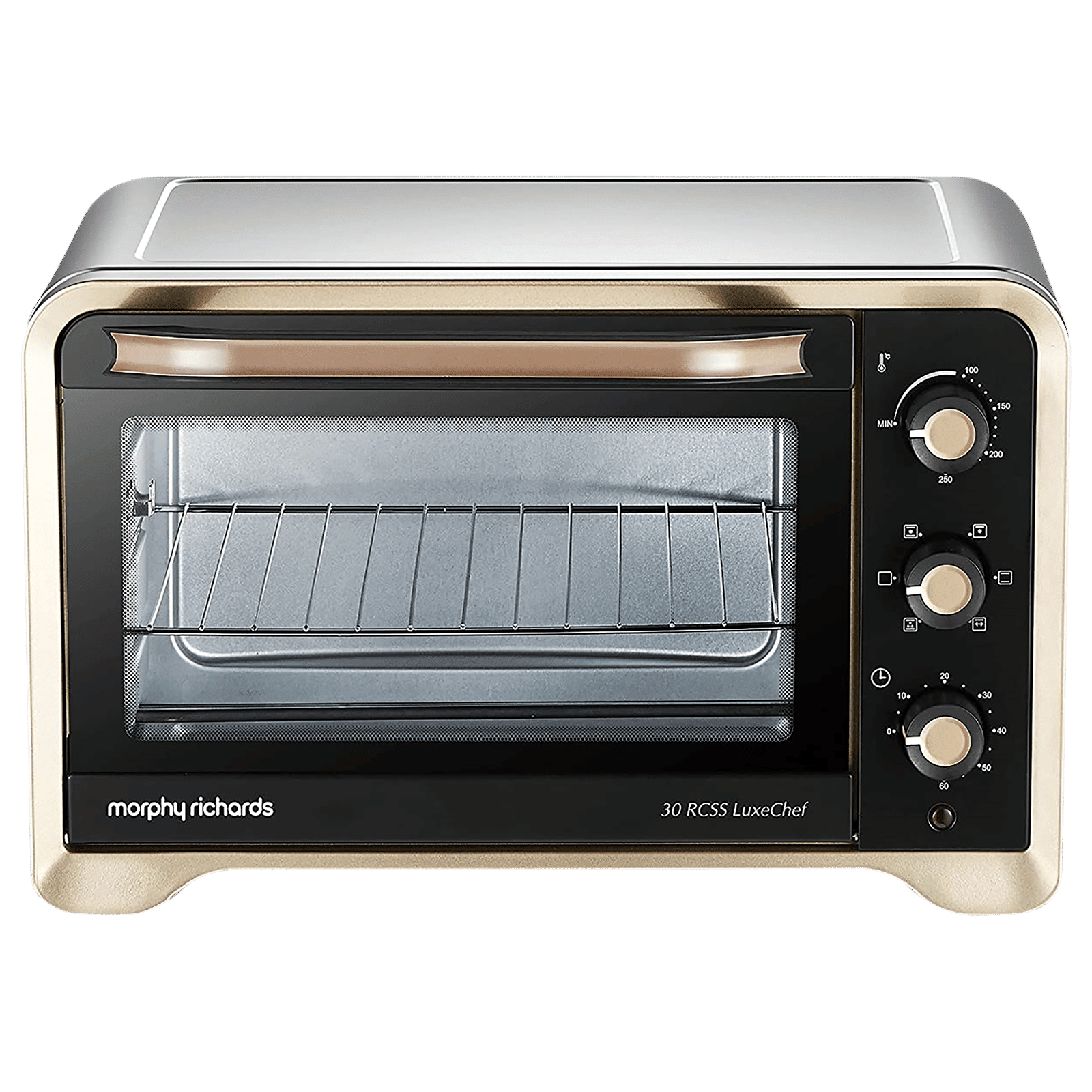 morphy richards 30RCSS LuxeChef 30L Oven Toaster Grill with Rotisserie & Convection Function (Gold)