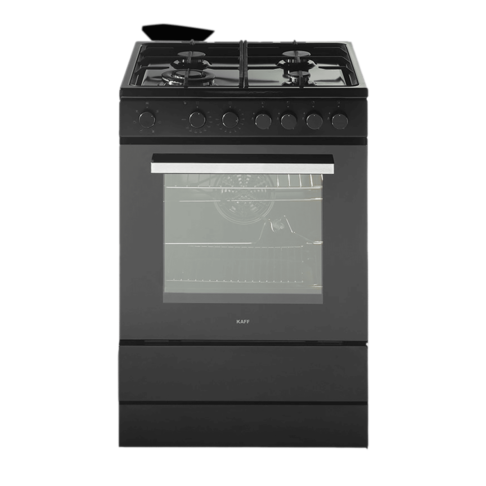 KAFF 60 Litres 4 Burner Cooking Range with Electric Oven (KAB60, Black)
