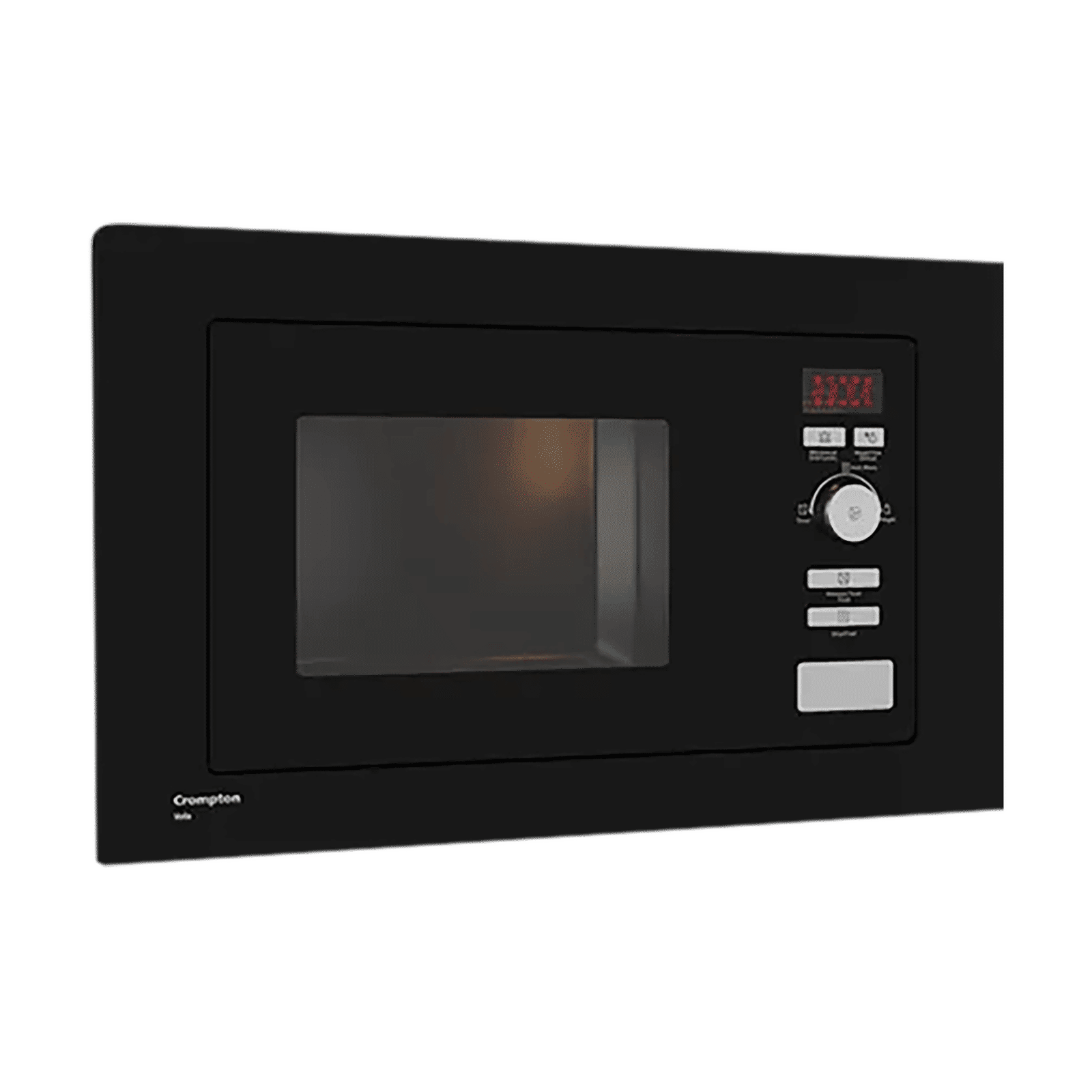 Crompton Voila 20L Built-in Solo Microwave Oven with 8 Autocook Menus (Midnight Black)