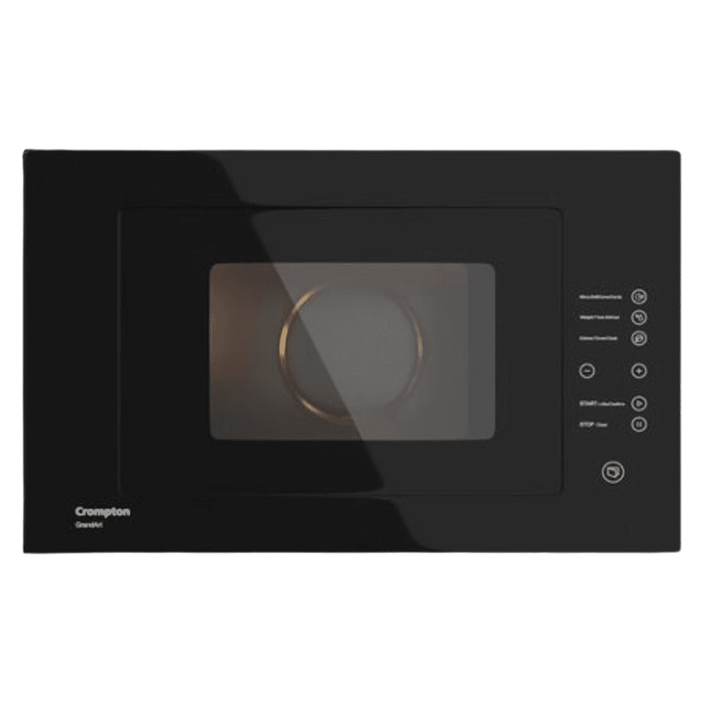 Crompton GrandArt 25L Built-in Convection Microwave Oven with 8 Autocook Menus (MWO-GACON25L--MBL, Midnight Black)