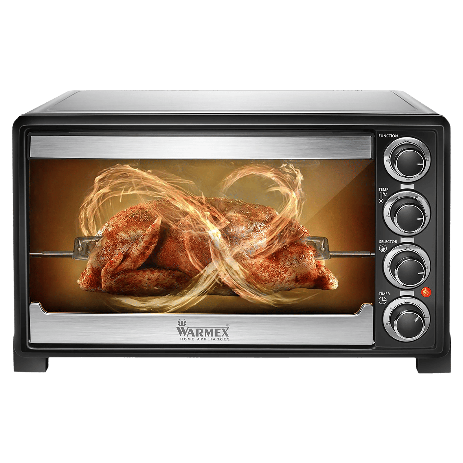 WARMEX MB35L 35L Oven Toaster Grill with 14 Autocook Menus (Black)