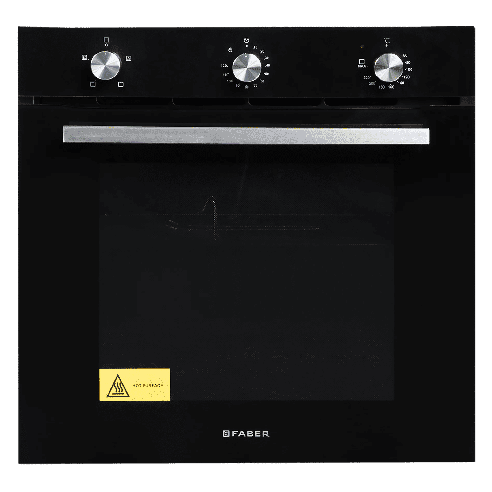 FABER FBIO 4F BK 80L Built-in Microwave Oven with Mechanical Timer (116.0680.002, Black)