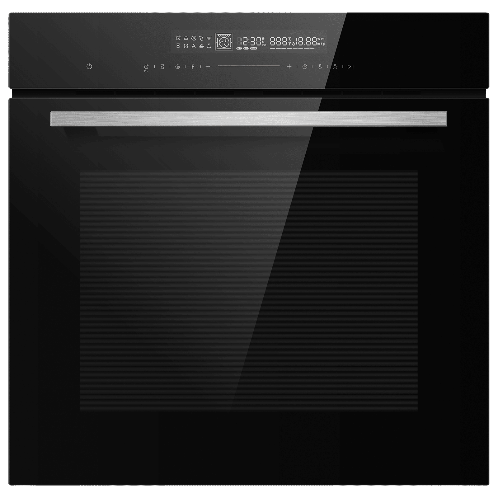elica EPBI 1167 MTC BK 80L 60cm Built-in Electric Oven with Convection and Rotisserie (3555, Black)