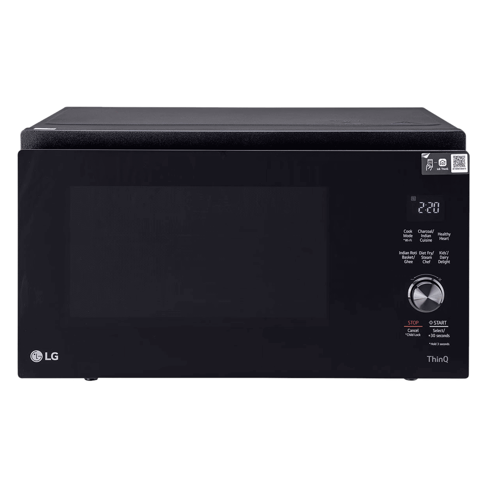 LG MJEN326SFW 32L Charcoal Convection Microwave Oven with Wi-Fi Enabled (Black Smog)
