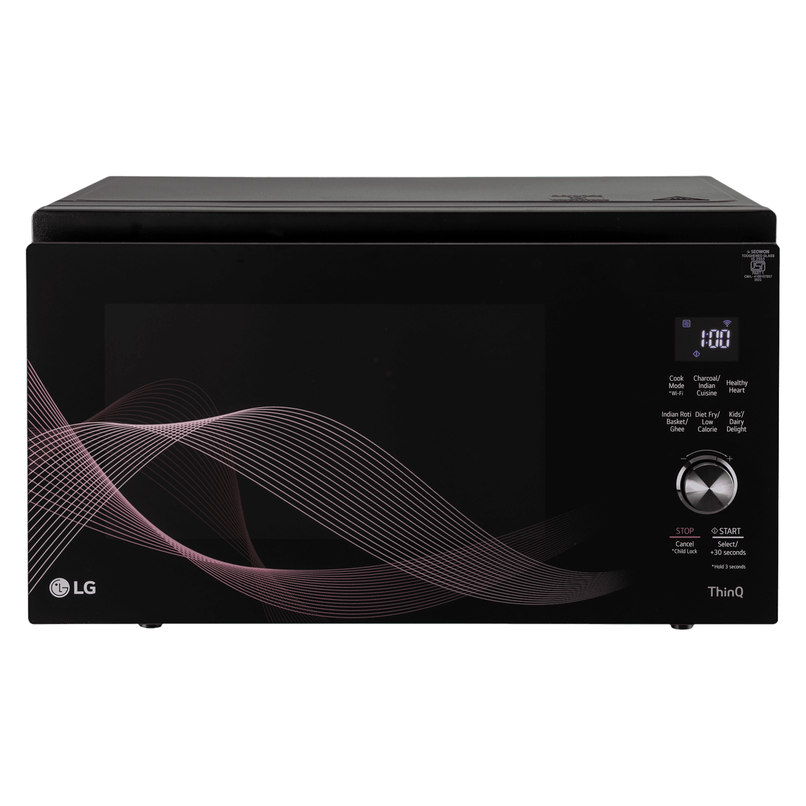 LG 32L Charcoal Convection Microwave Oven with Wi-Fi Support (Black)