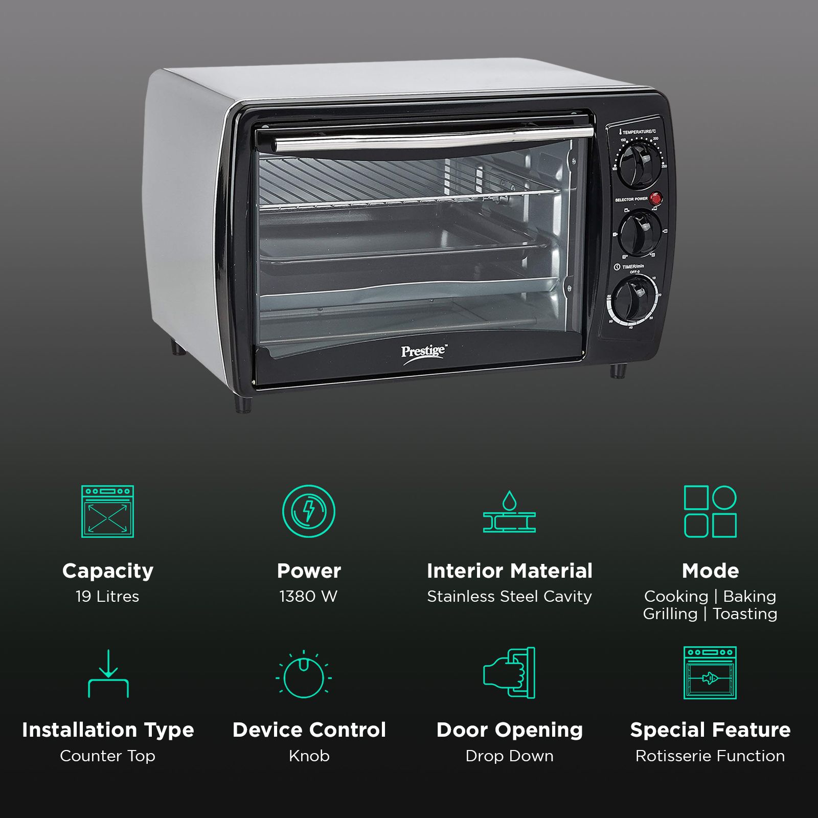 Toaster Grill Prestige Convection Otg Convection Prestige Otg 19