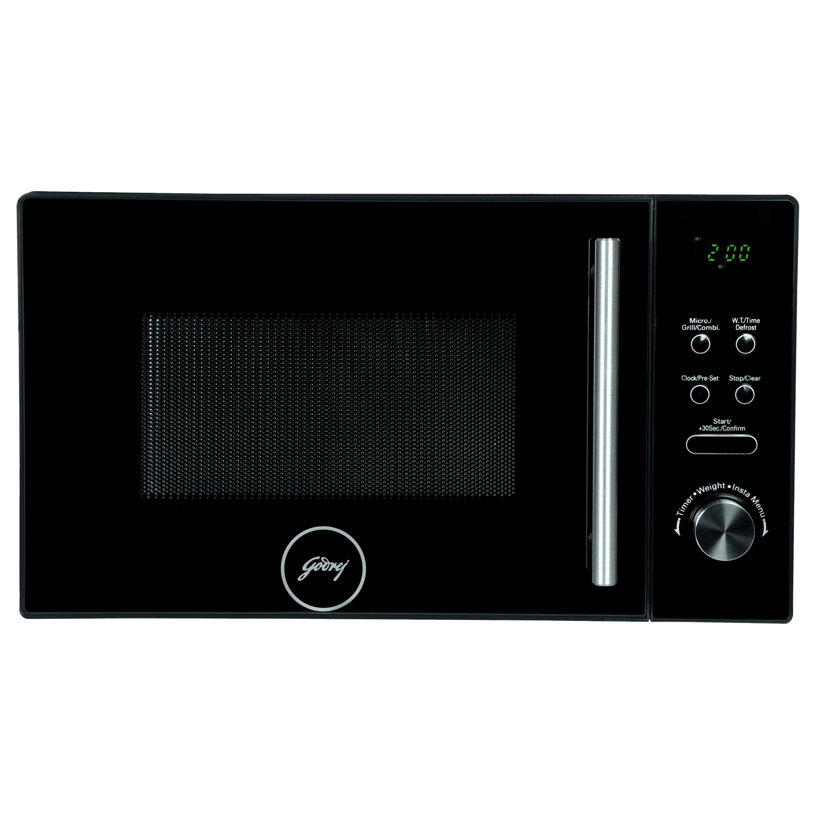 Godrej GMX 20 GA9 PLM 20L Grill Microwave with 111 Autocook Menu (52141502SD00019, Black)