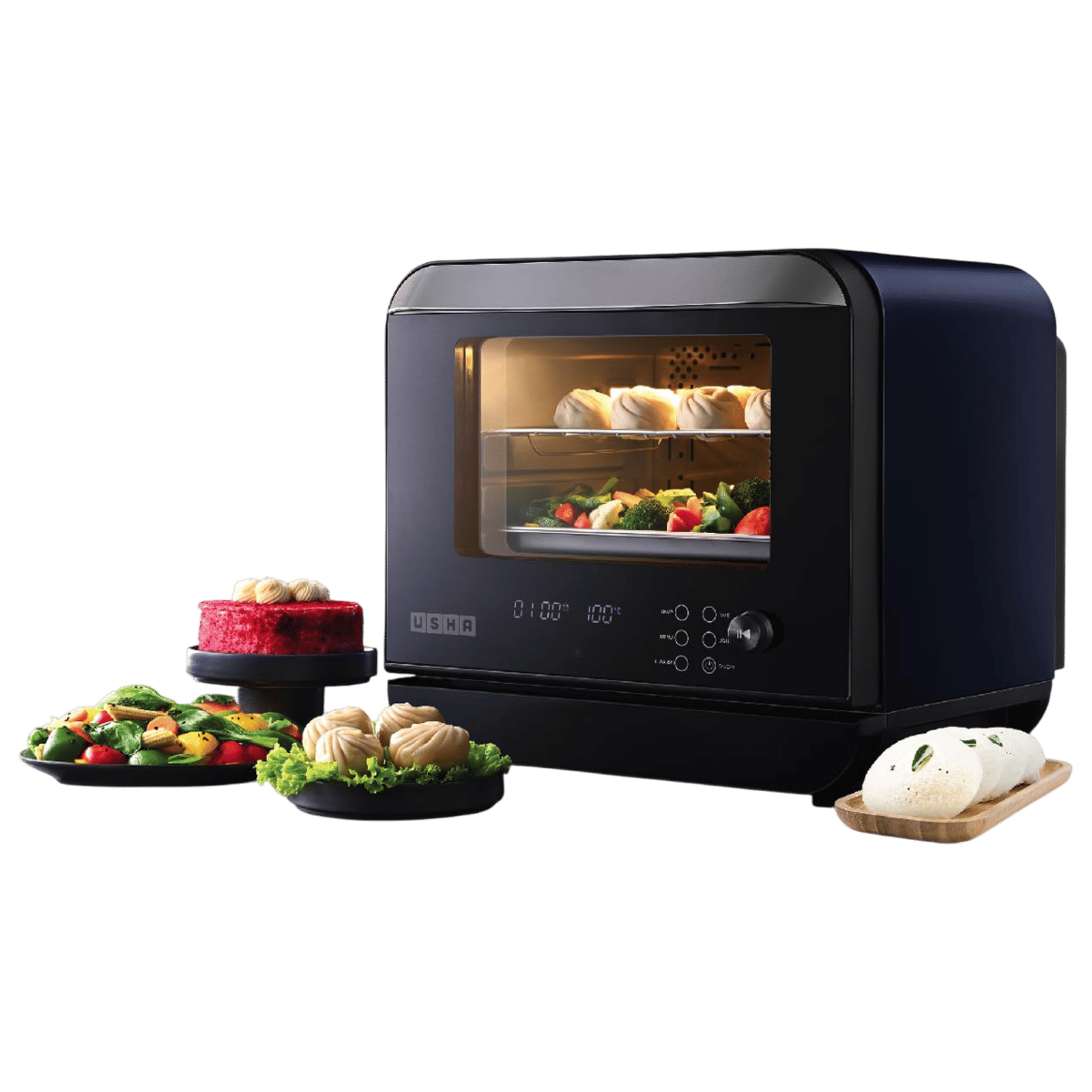 USHA iChef 18L Steam Oven with Turbo Air Circulation (4055ICHEFSO18L08N, Blue)