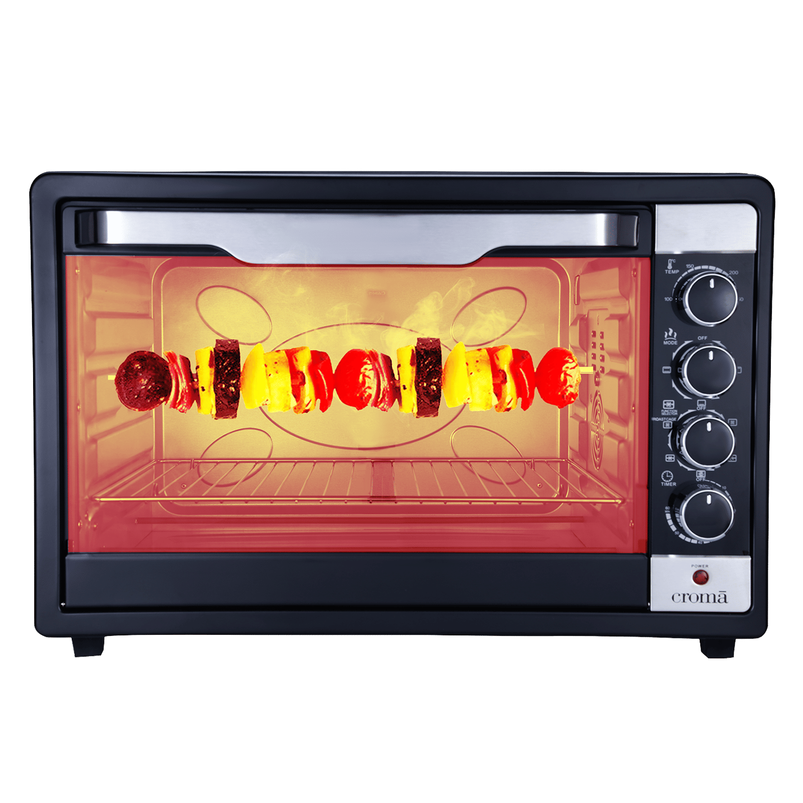 Croma 63L Oven Toaster Grill with 360 Degree Hot Air Circulation (Black)
