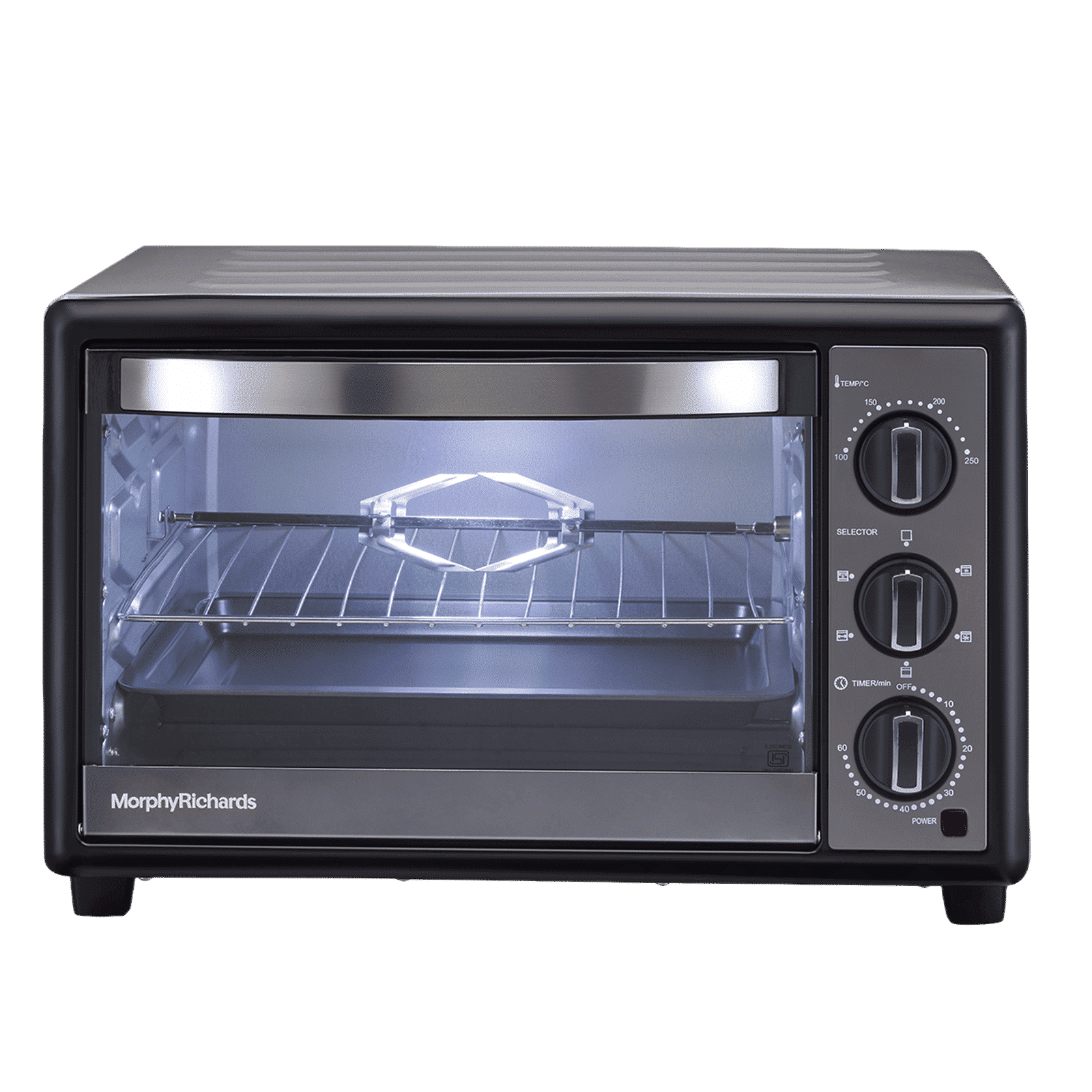 morphy richards 30 RC Manual Oven Toaster Grill with Motorised Rotisserie (Black)