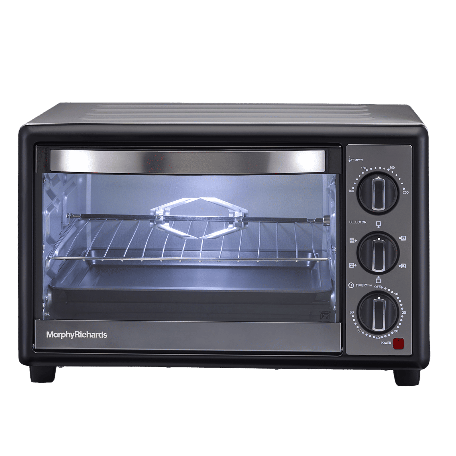 morphy richards 30 RC Manual Oven Toaster Grill with Motorised Rotisserie (Black)