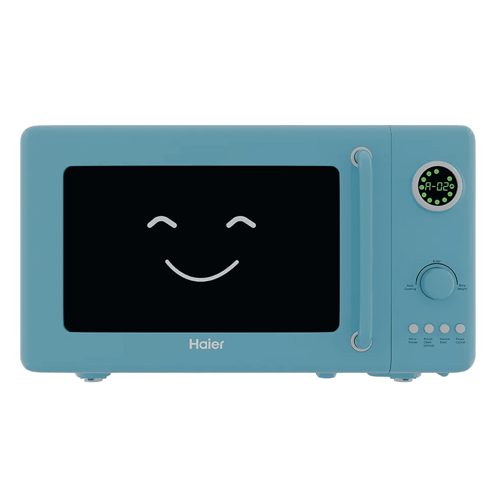 Haier Vogue 20L Solo Microwave Oven with 12 Autocook Menus (HIL20V1MBPD, Blue)