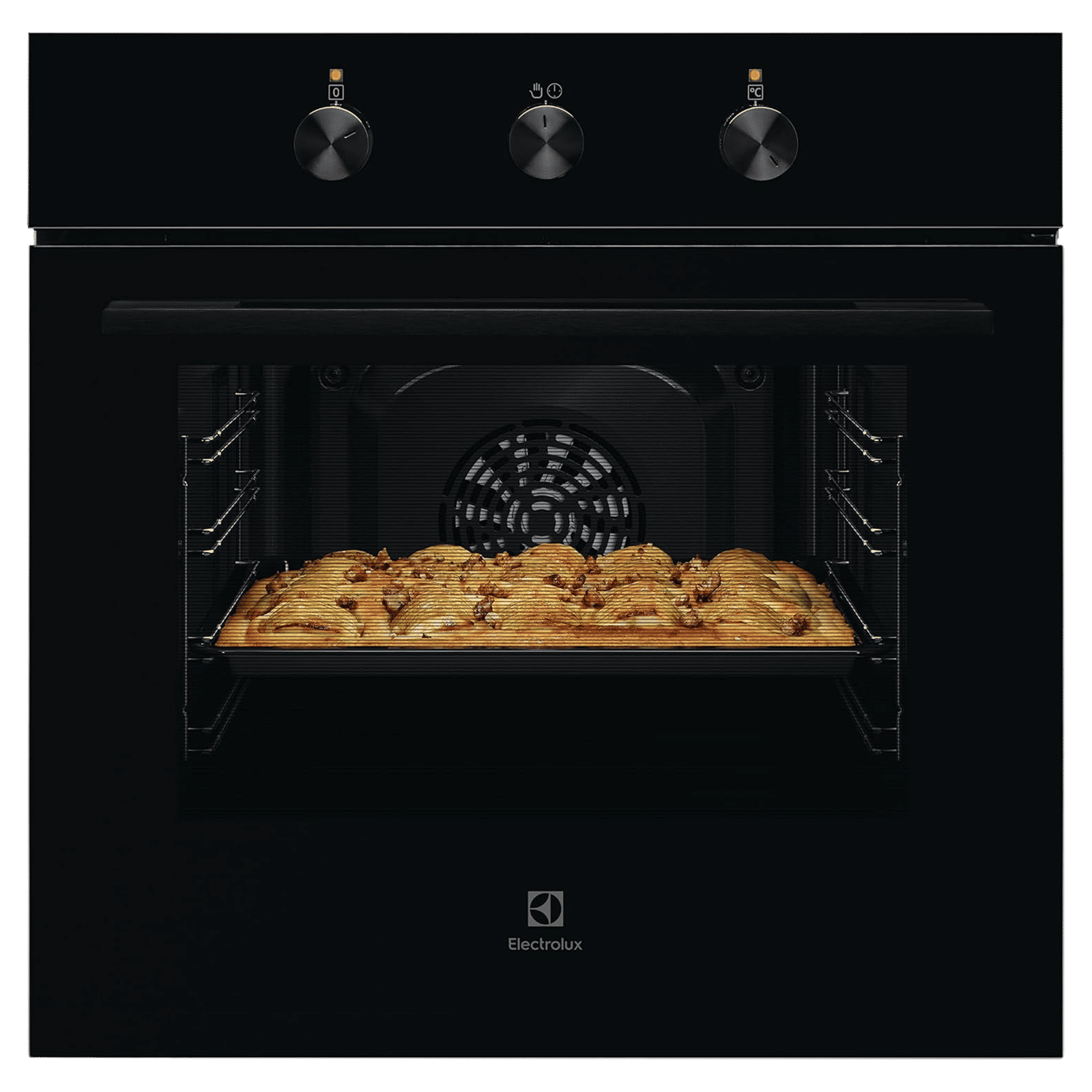 Electrolux Ultimate Taste 300 65L 60cm Built-in Oven with 3 Layer Glass Door (KOH2H00BK, Black)