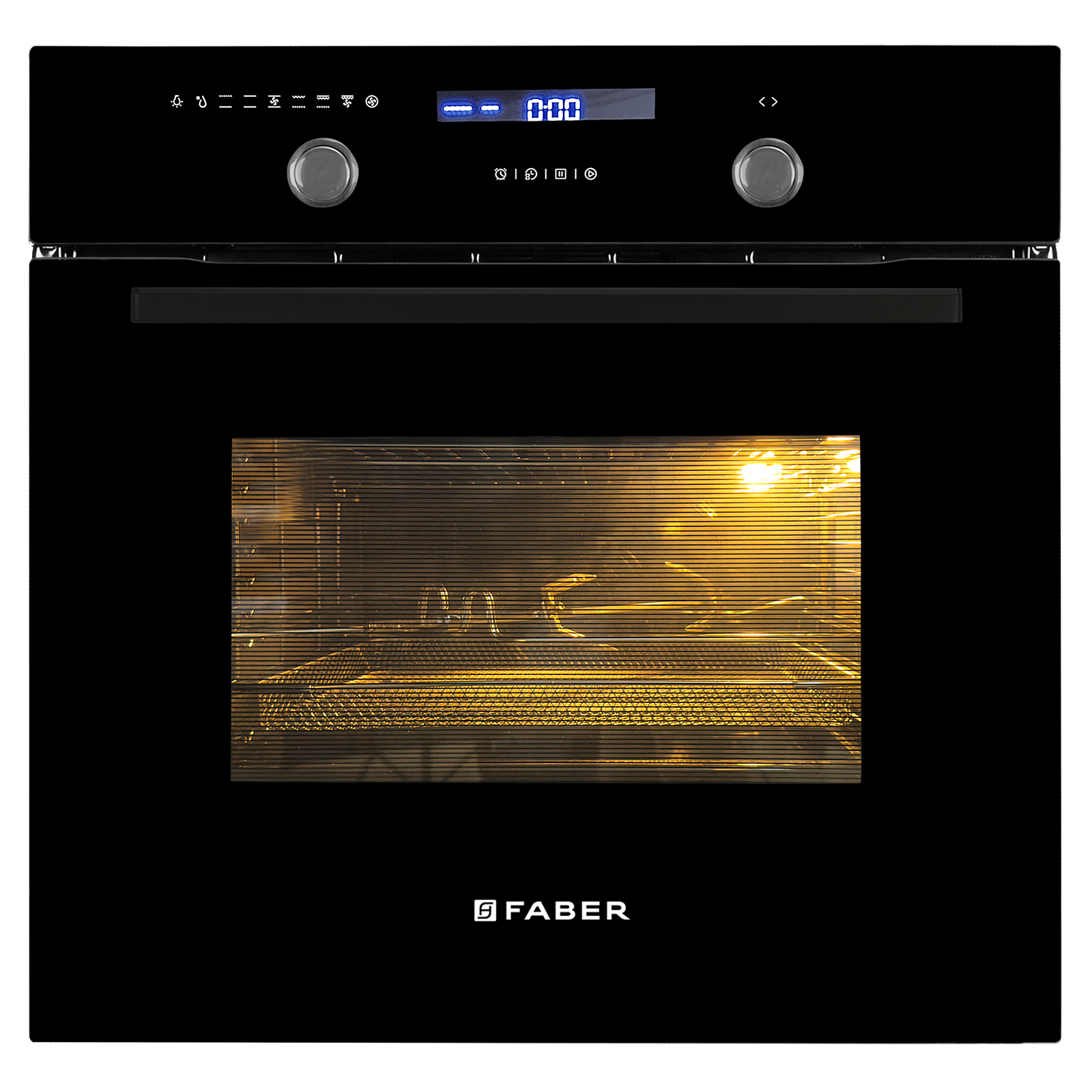 FABER FBIO 82L 11F AF BK 60 cm Built-in Oven with Metal Cavity (116.0728.466, Black)