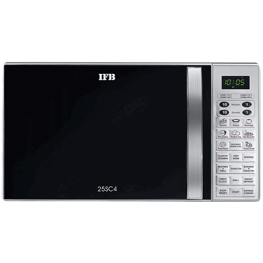 IFB 25SC4 25L Convection Microwave Oven with 26 Auto Menu (Metallic Silver)