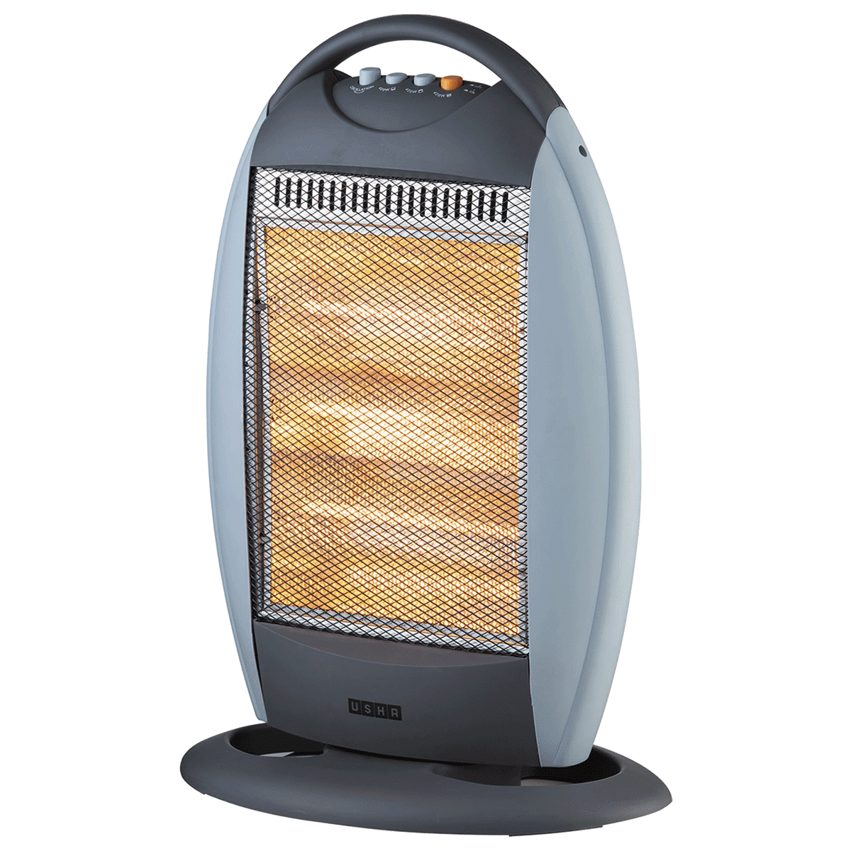 USHA HH 3503H 1200W Halogen Room Heater with Automatic Oscillation (Safety Tip Over Protection