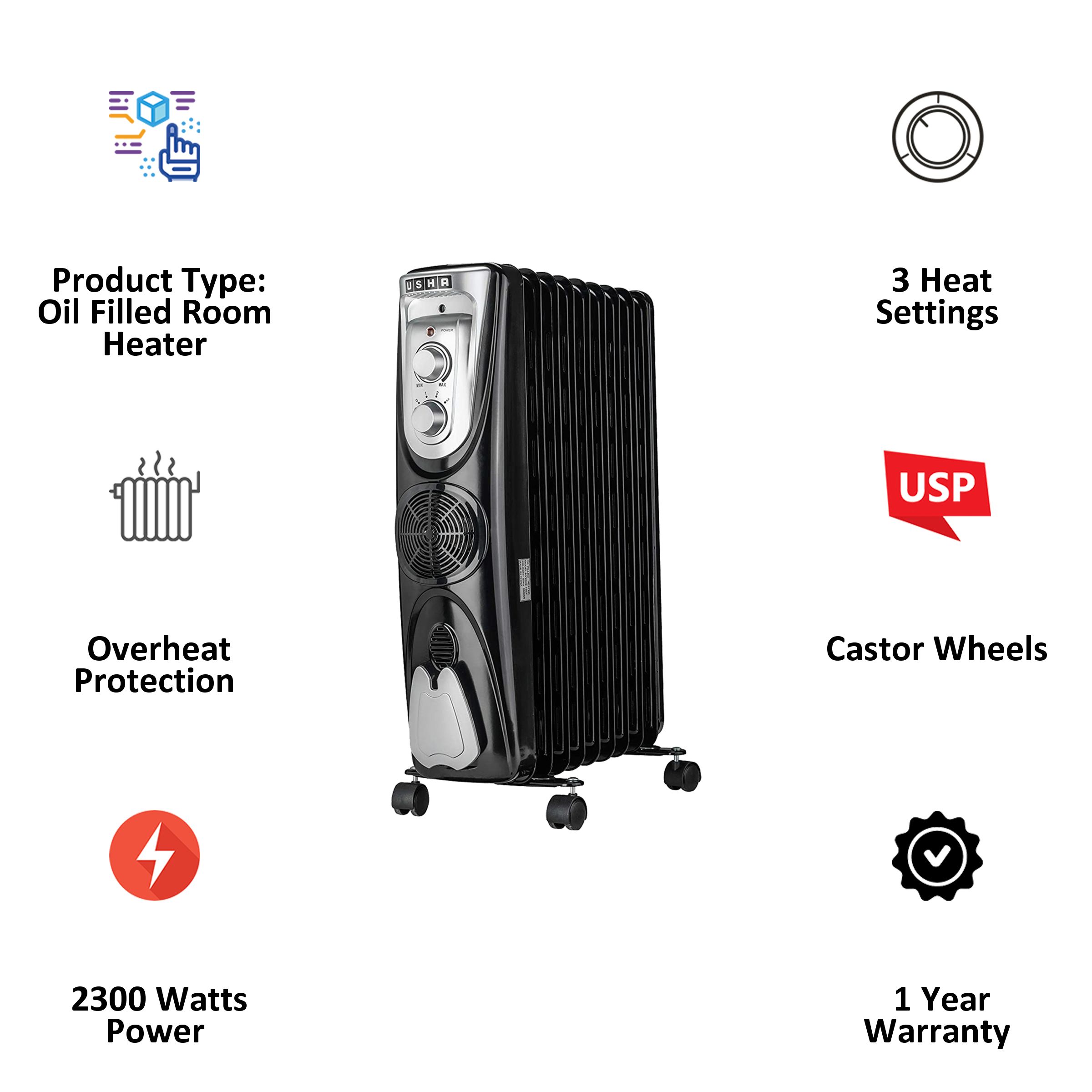 Usha OFR 3811 F