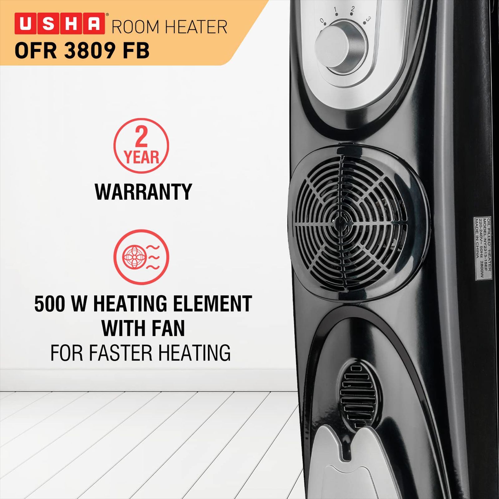 Usha OFR 3809 FB