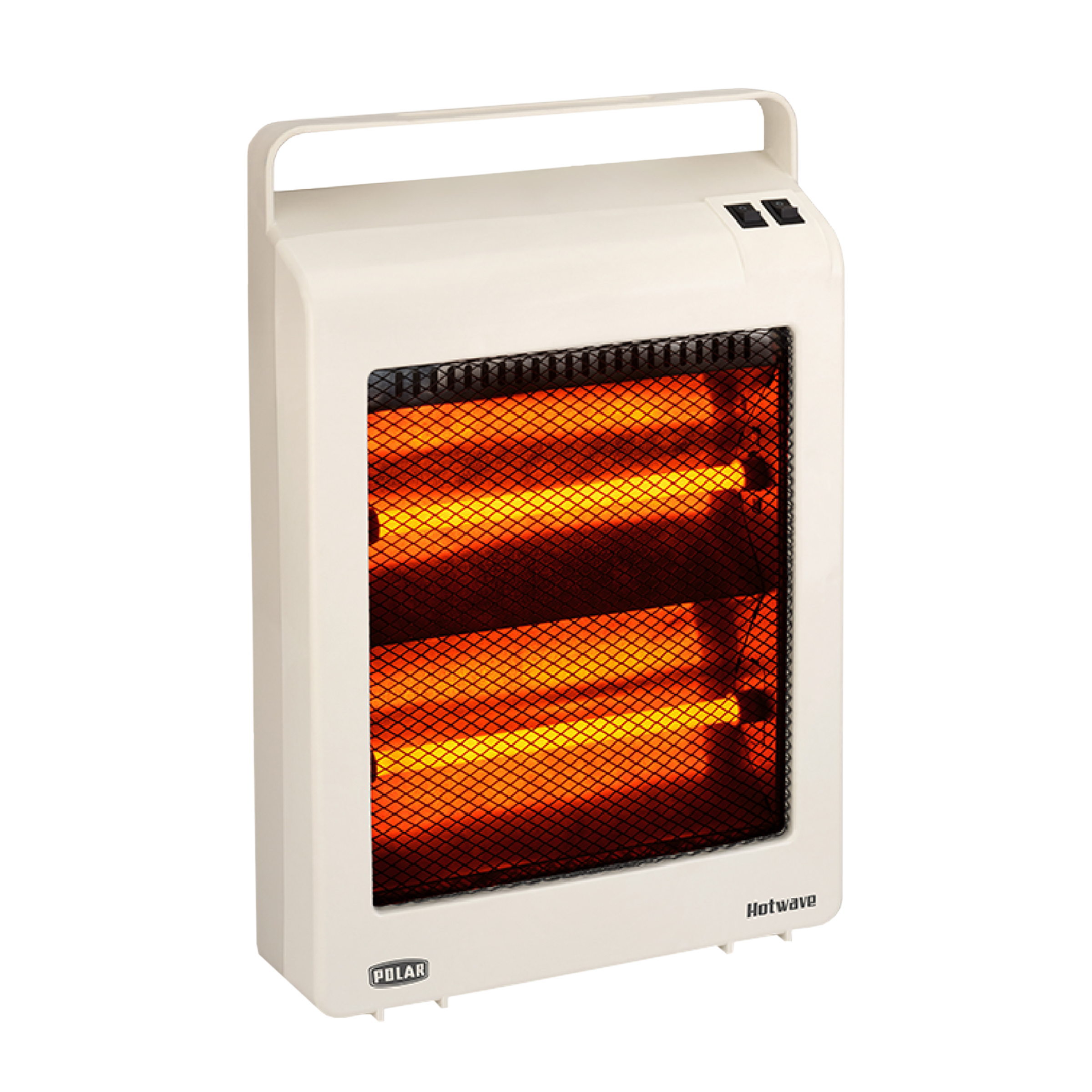 POLAR Hotwave 800W Quartz Room Heater with Rust Free Stainless Steel Reflector (Safety Mesh Grille
