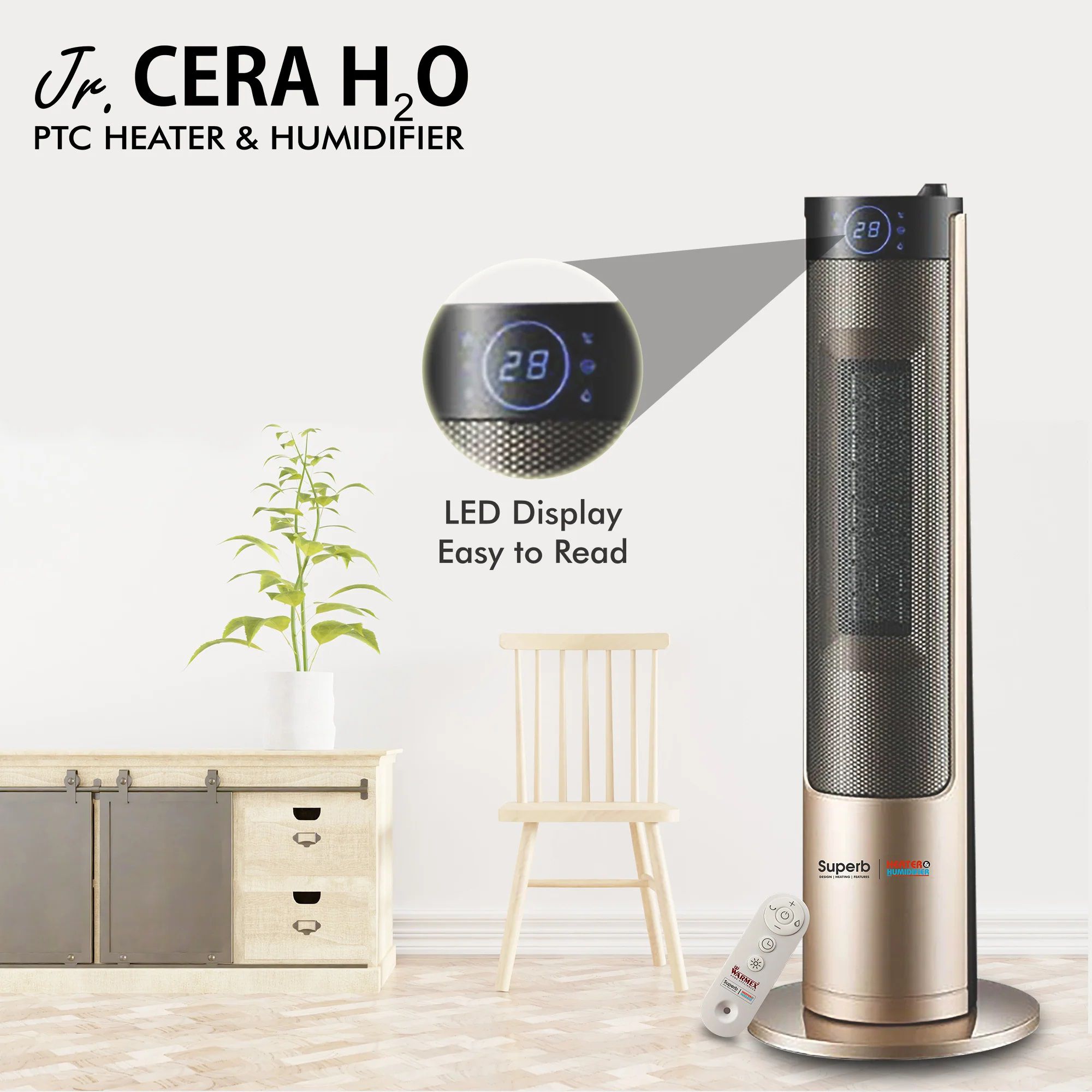 Buy Warmex Junior Cera H2O 2000 Watts Carbon Room Heater