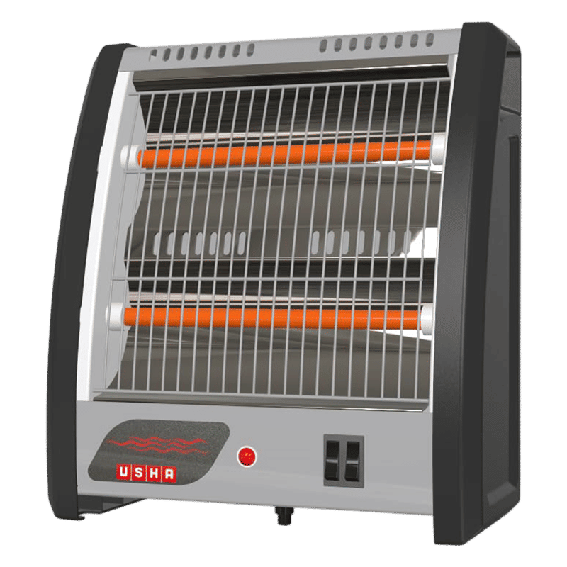 USHA QH 4302N 800W Quartz Room Heater with Low Power Consumption (Tip Over Safety Switch