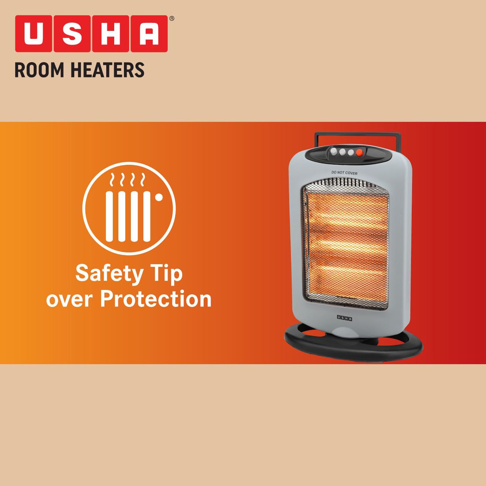 Best Halogen Halogen Heater Cost Per Hour Buy USHA HH 4003 1200W
