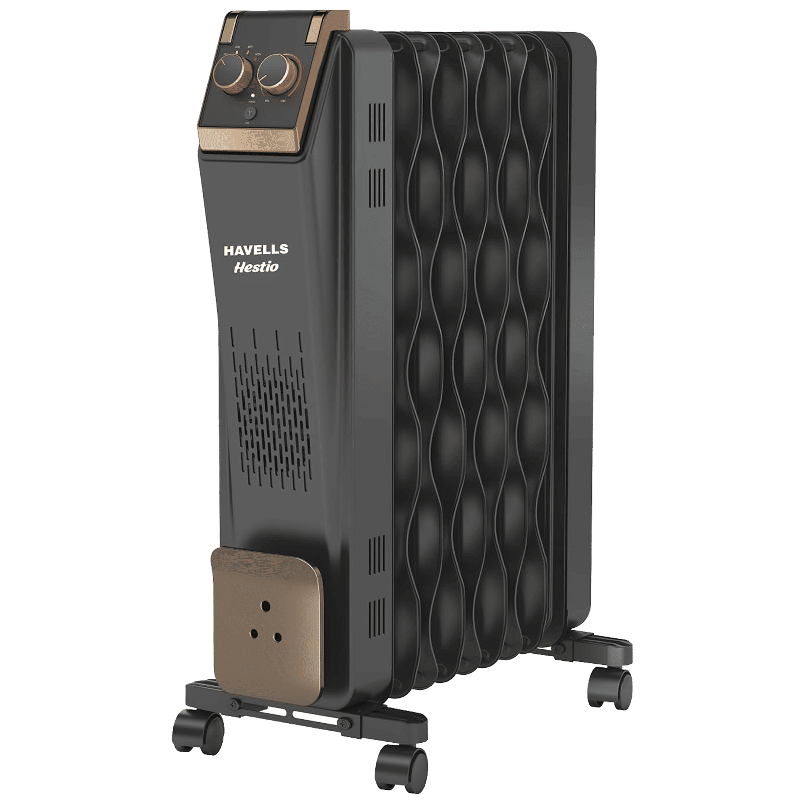 HAVELLS Hestio 2400W PTC Oil Filled Radiator Room Heater with 9 Wave Fins (Cutting Edge Technology