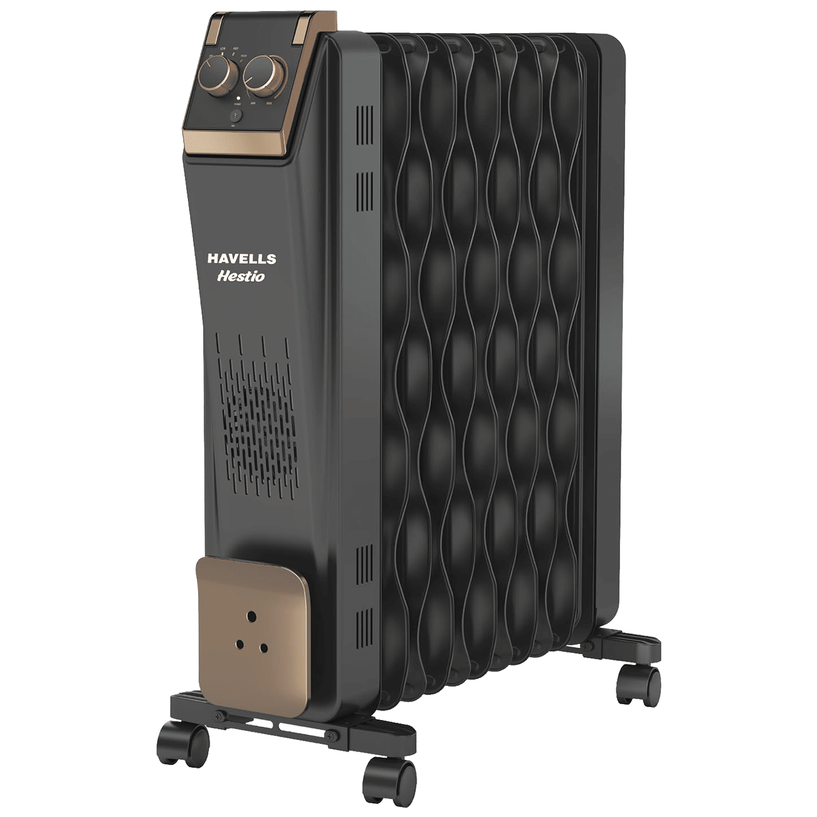 HAVELLS Hestio 2900W PTC Oil Filled Radiator Room Heater with 11 Wave Fins (Thermostatic Heat Control