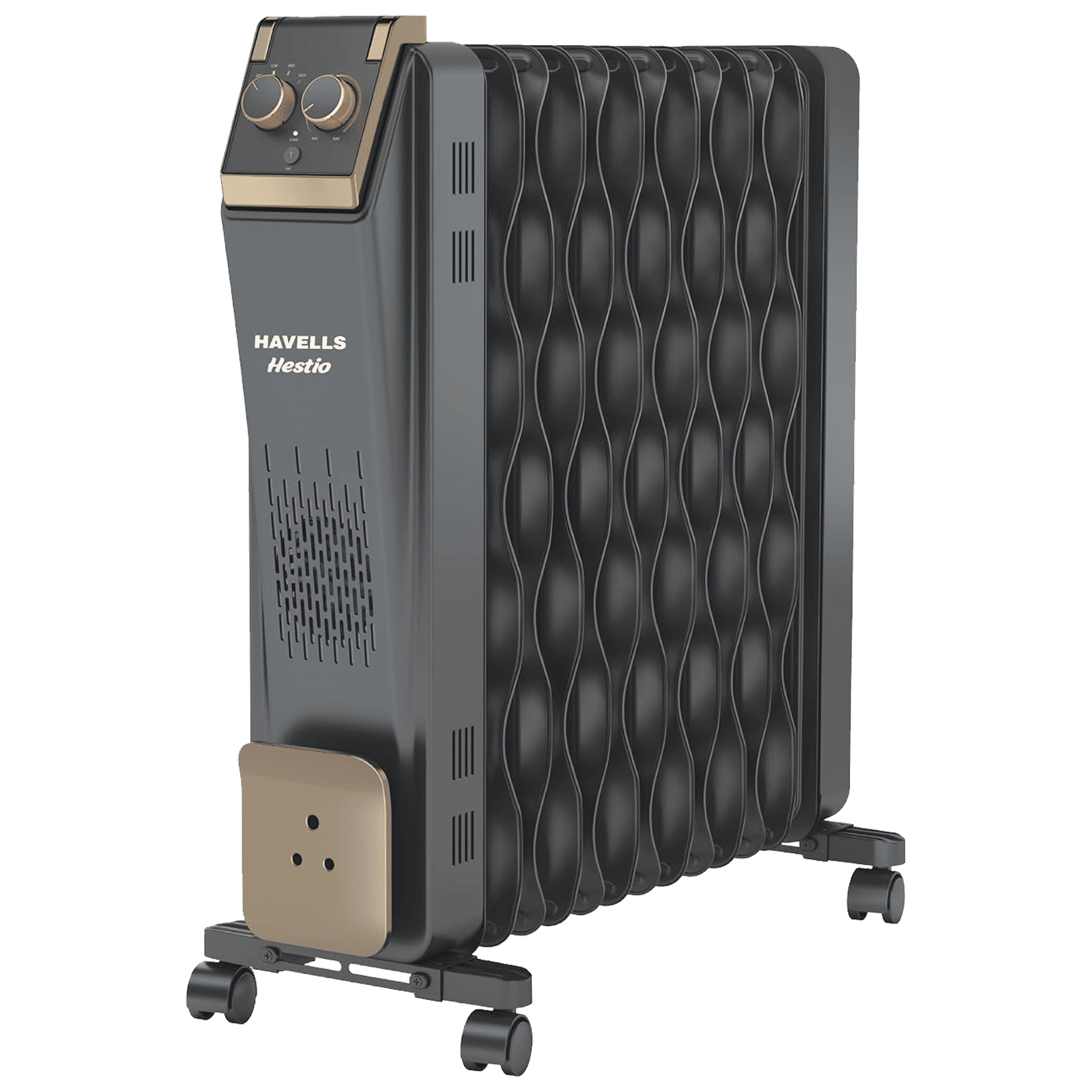 HAVELLS Hestio 2900W PTC Oil Filled Radiator Room Heater with 13 Wave Fins (Thermostatic Heat Control