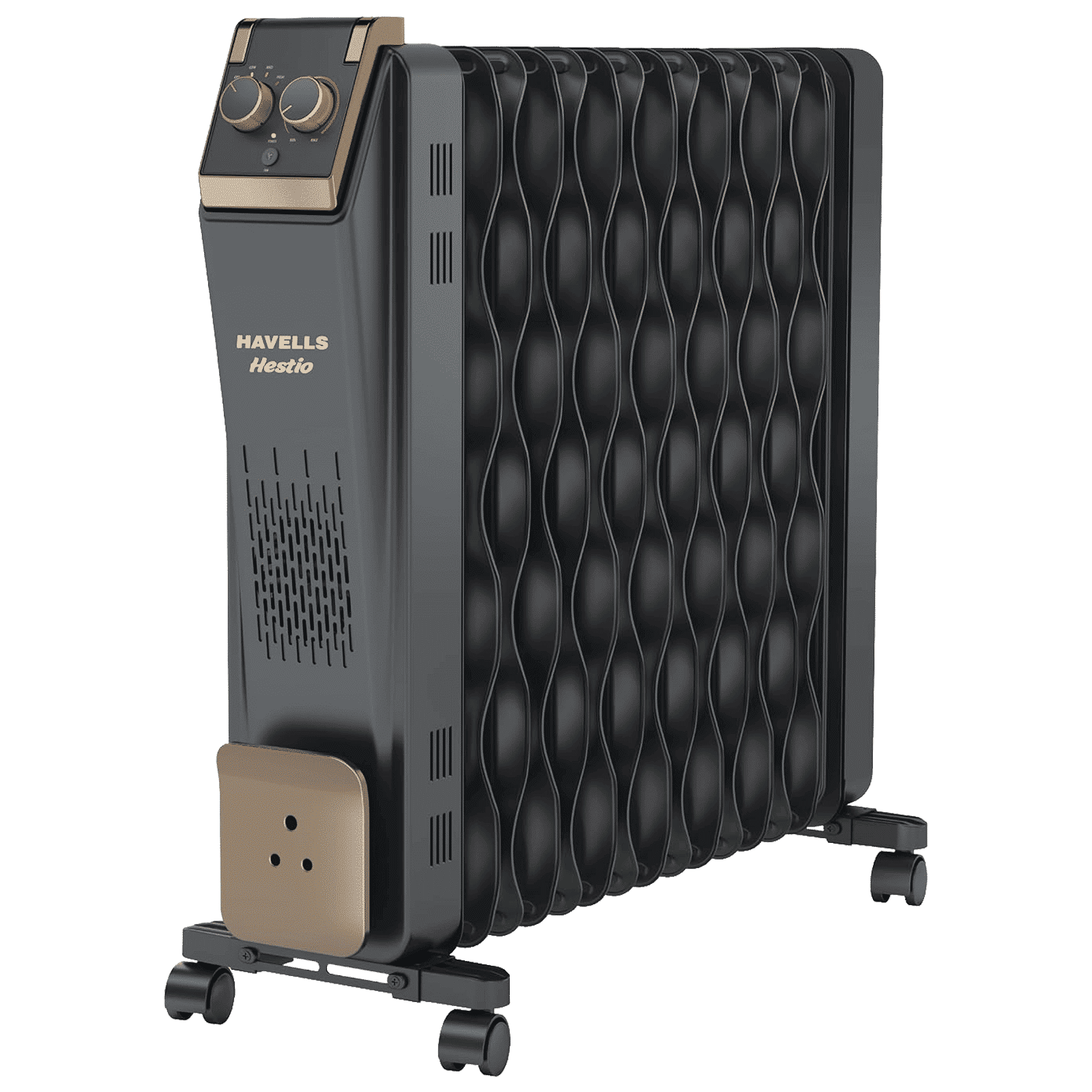 HAVELLS Hestio 2900W PTC Oil Filled Radiator Room Heater with 15 Wave Fins (Thermostatic Heat Control