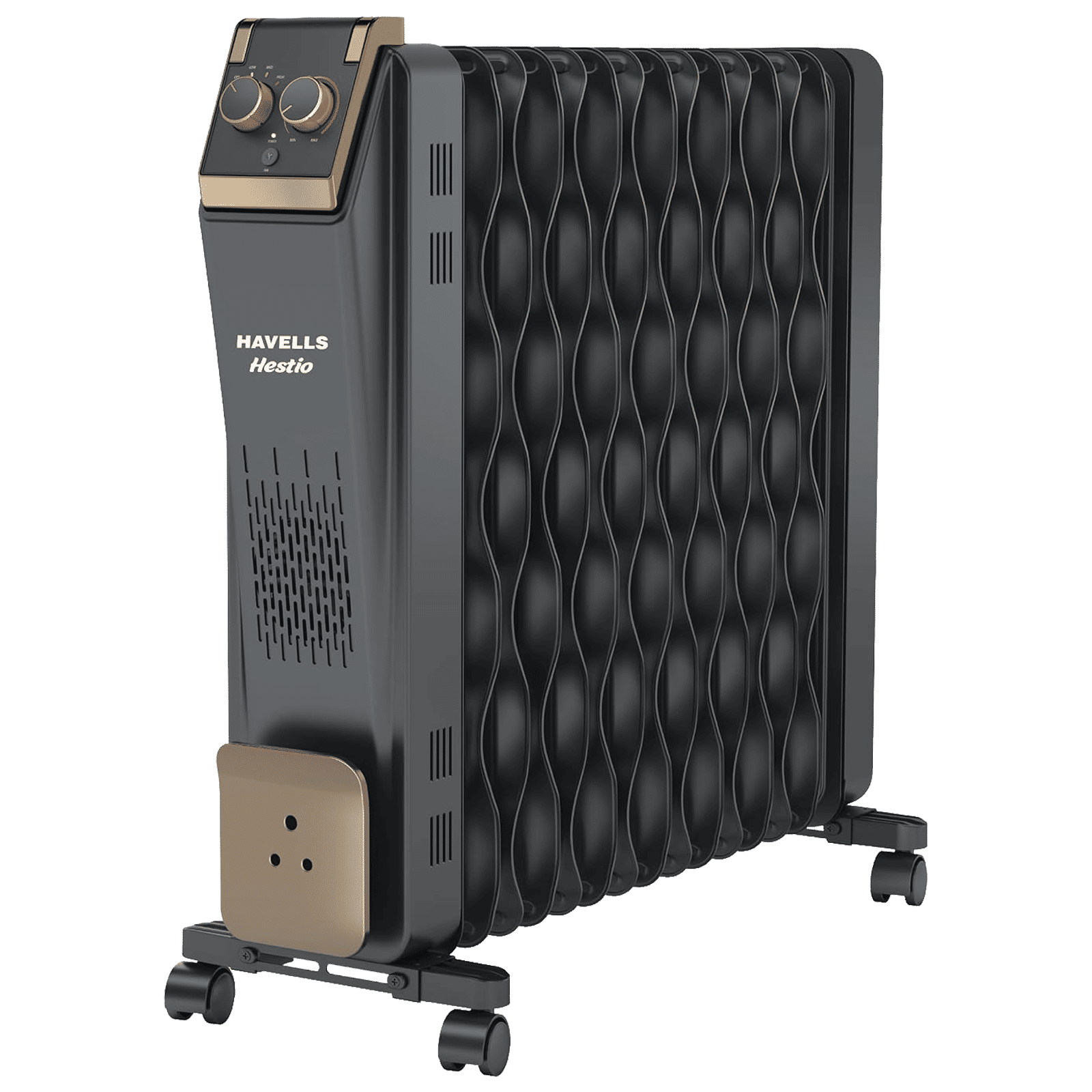 HAVELLS Hestio 2900W PTC Oil Filled Radiator Room Heater with 15 Wave Fins (Thermostatic Heat Control