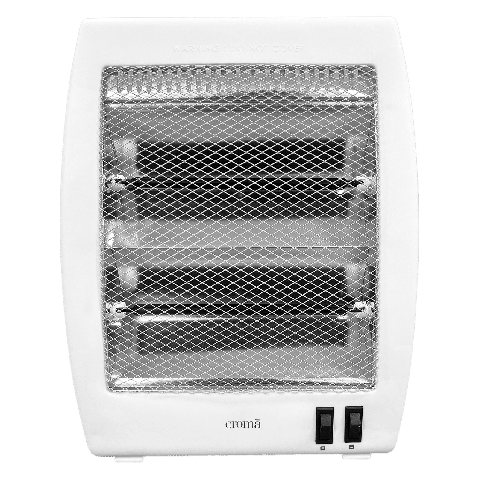 Croma 800W Halogen Room Heater with 2 Heating Modes (Tip-over Switch, White)