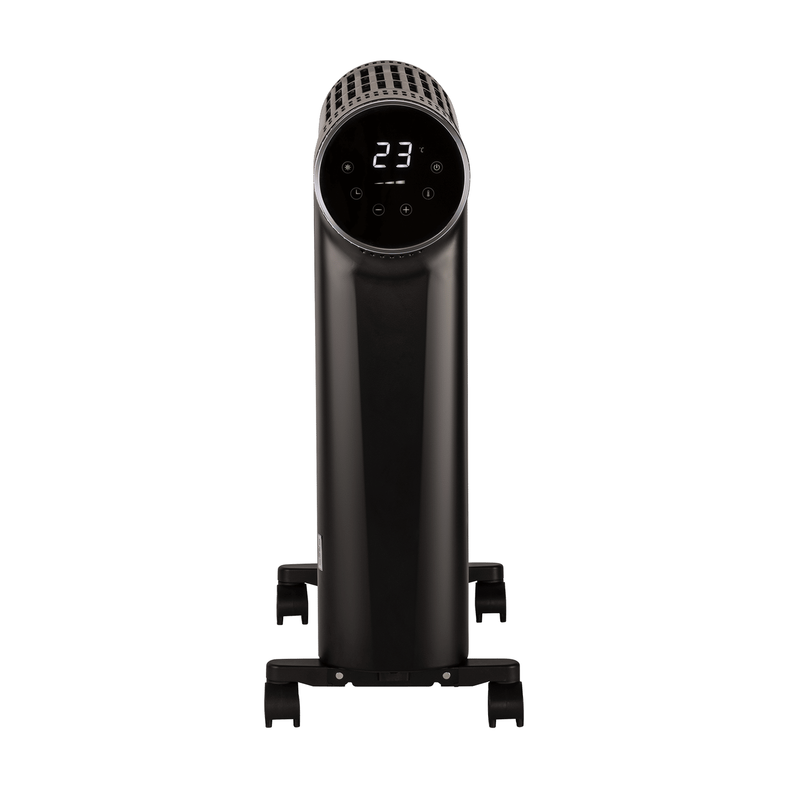 Russell Hobbs HeatIQ 2500W Digital Oil Filled Radiator Room Heater with 10 Fins Enclosed Design (LED Touch Screen & Remote Control , Black)