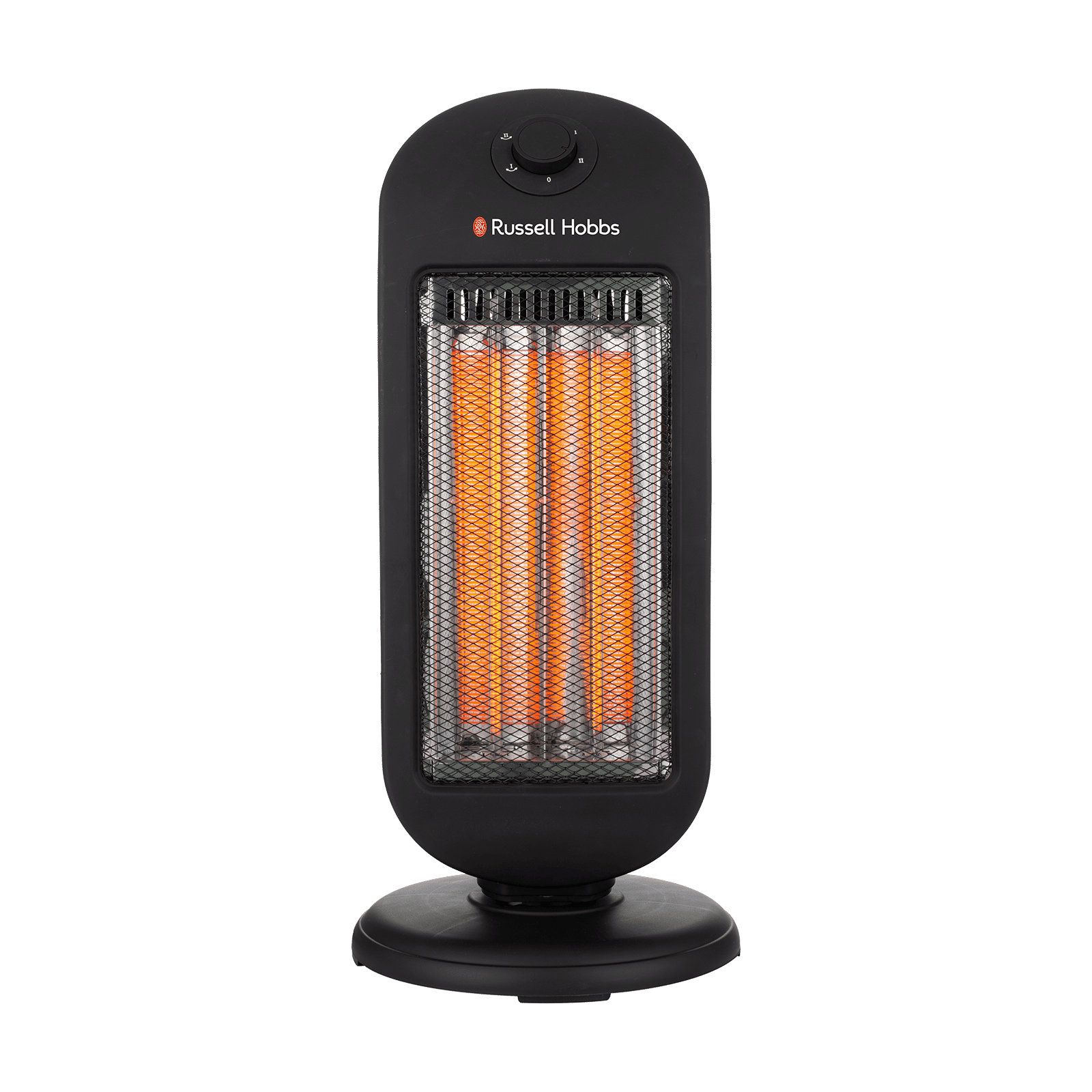 Russell Hobbs Tower 1200W Carbon Room Heater with Custom Heat Control (Dual Carbon Tubes, Black)