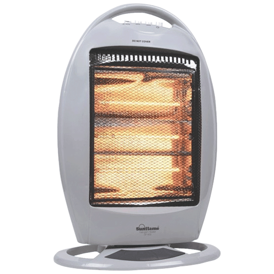 Sunflame 1200 Watt Halogen Room Heater (SF 932, Silver)