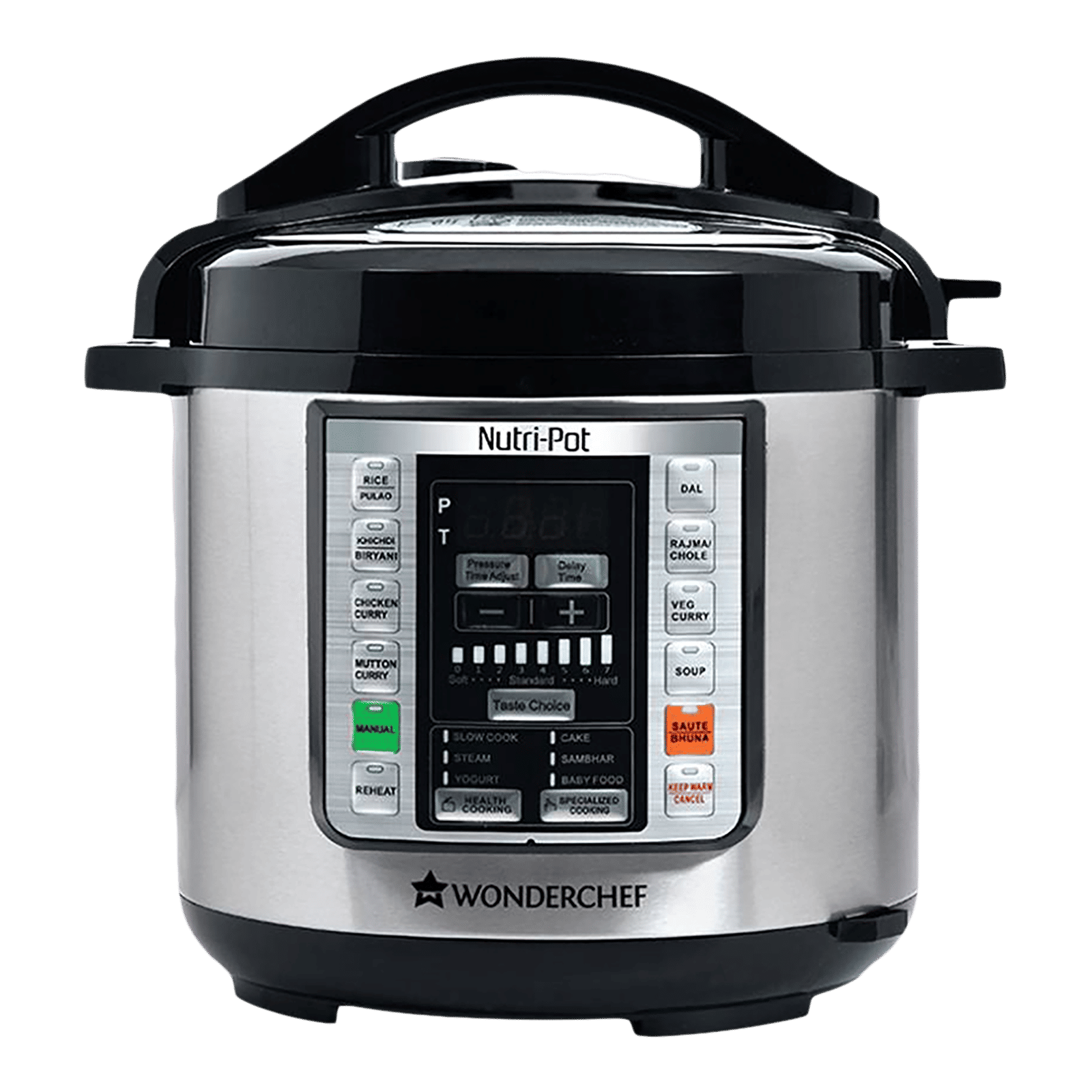 WONDERCHEF Nutri-Pot 6 Litre Electric Pressure Cooker with 7-in-1 Functions (Silver)