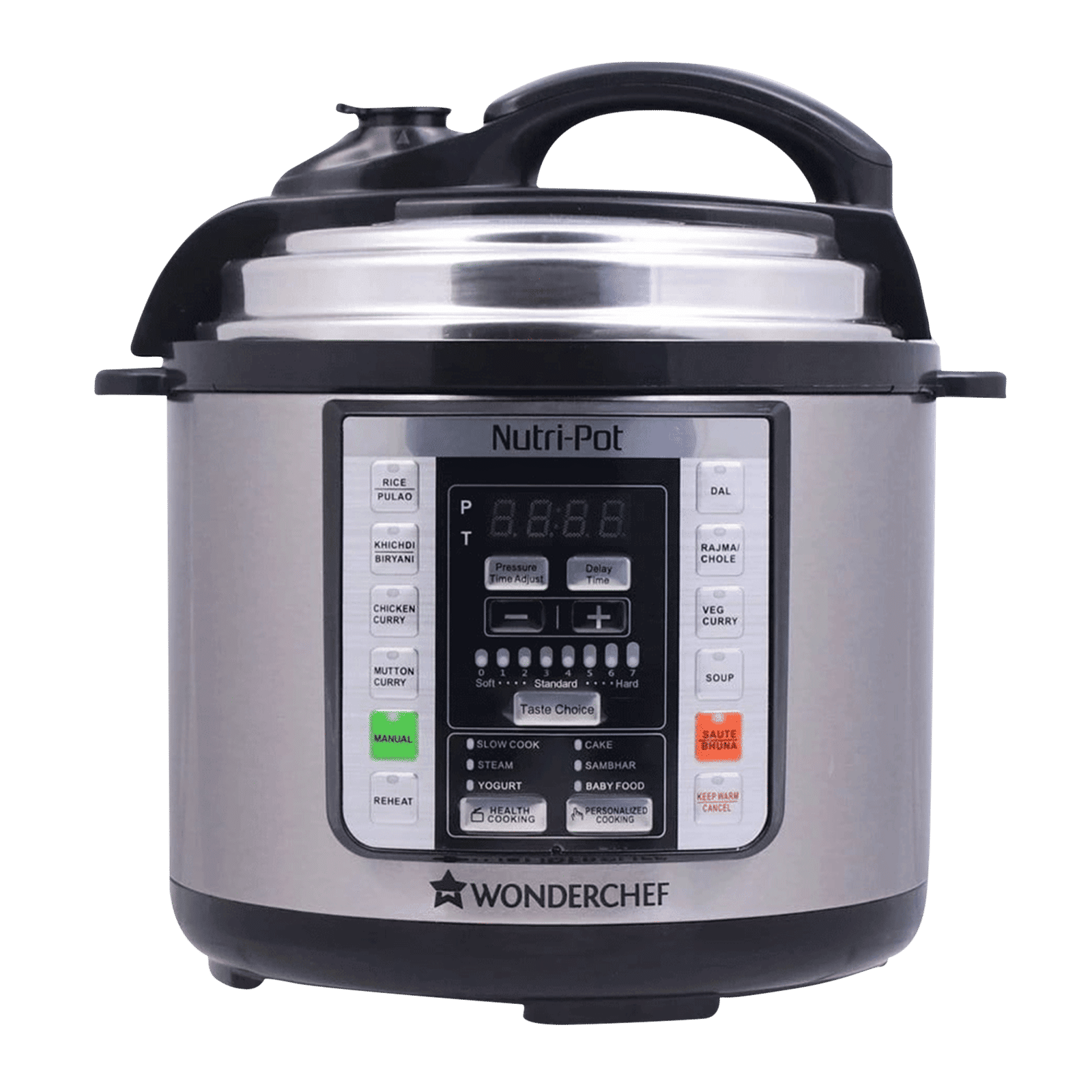 WONDERCHEF Nutri-Pot 3 Litre Electric Pressure Cooker with One Touch Operation (Silver) WONDERCHEF Nutri-Pot 3 Litre Electric Pressure Cooker with One Touch Operation (Silver)