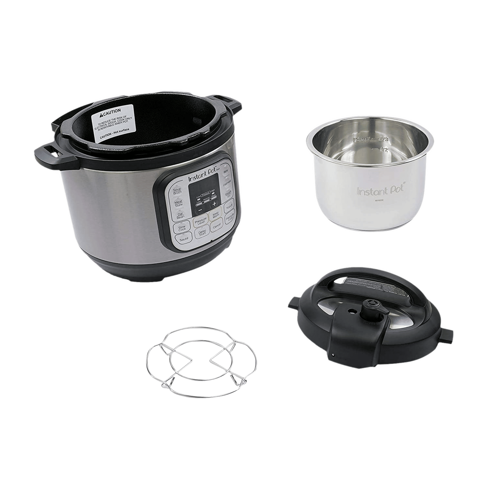 Instant Pot Duo Litre Electric Multi Cooker with Detachable Power Cord  (Silver)