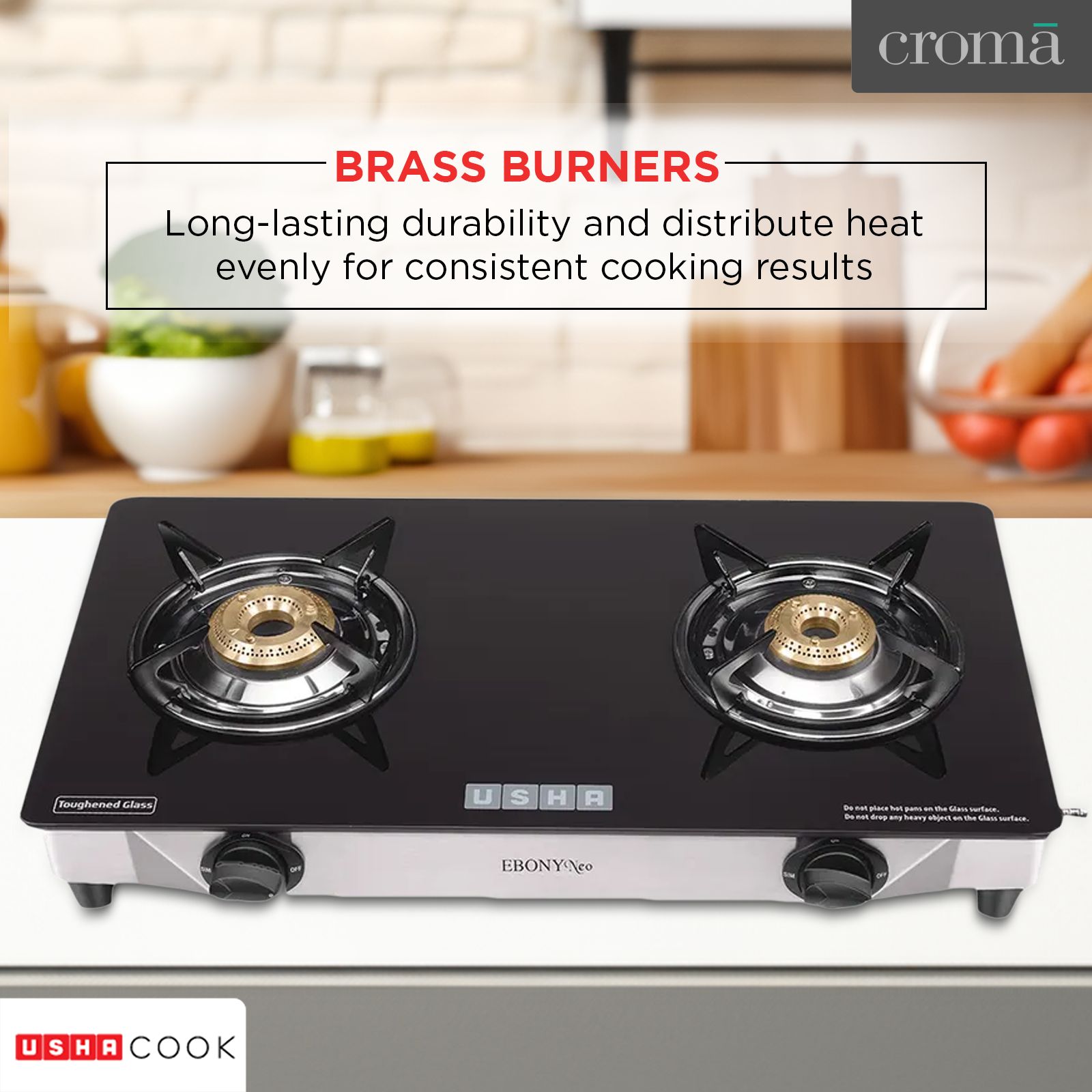 Usha Cook TOP Ebony NEO Slim GS2 RPT Black