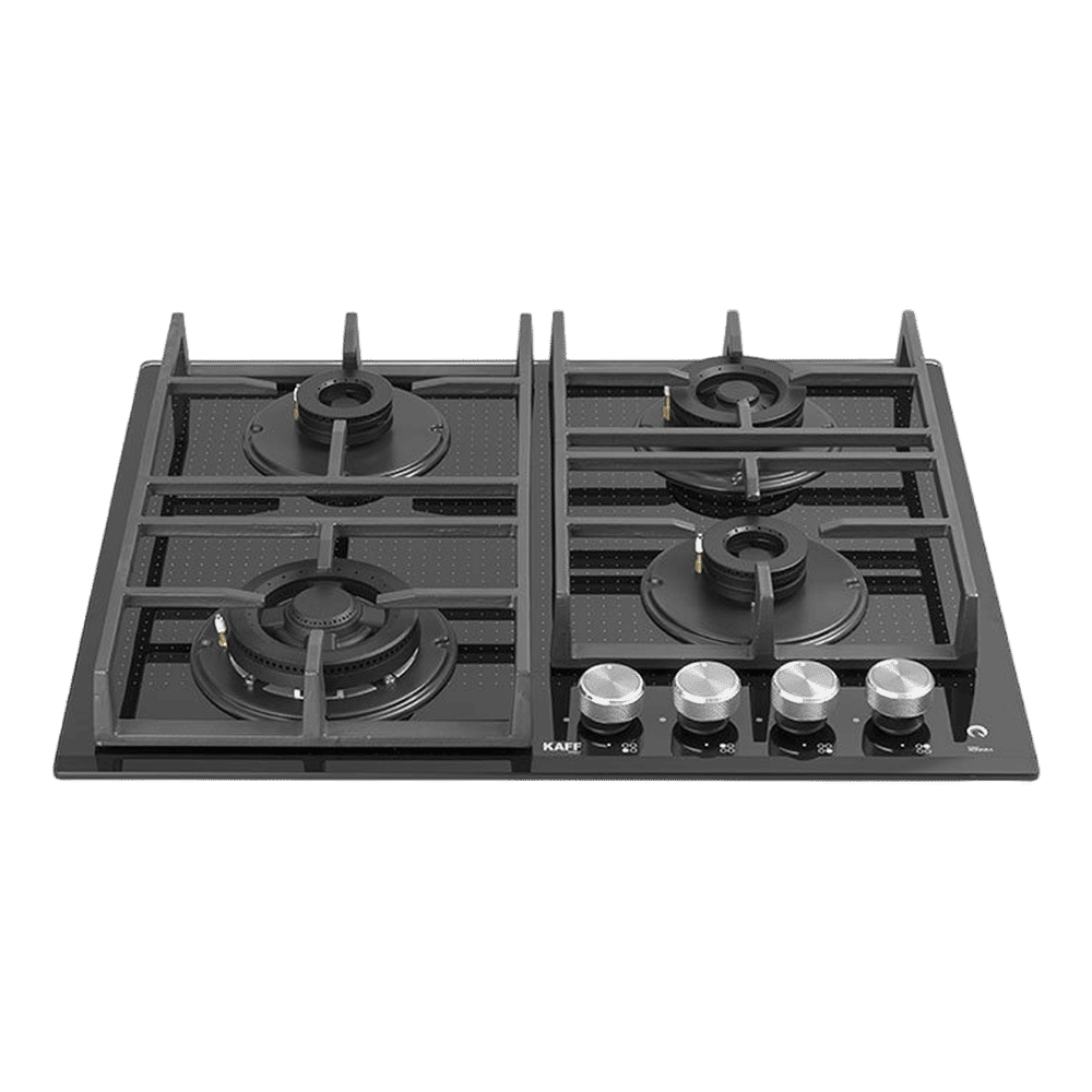 KAFF Novara Tempered Glass Top 4 Burner Automatic Electric Hob (Heavy Duty Cast Iron Pan Support, Black)-picture-14