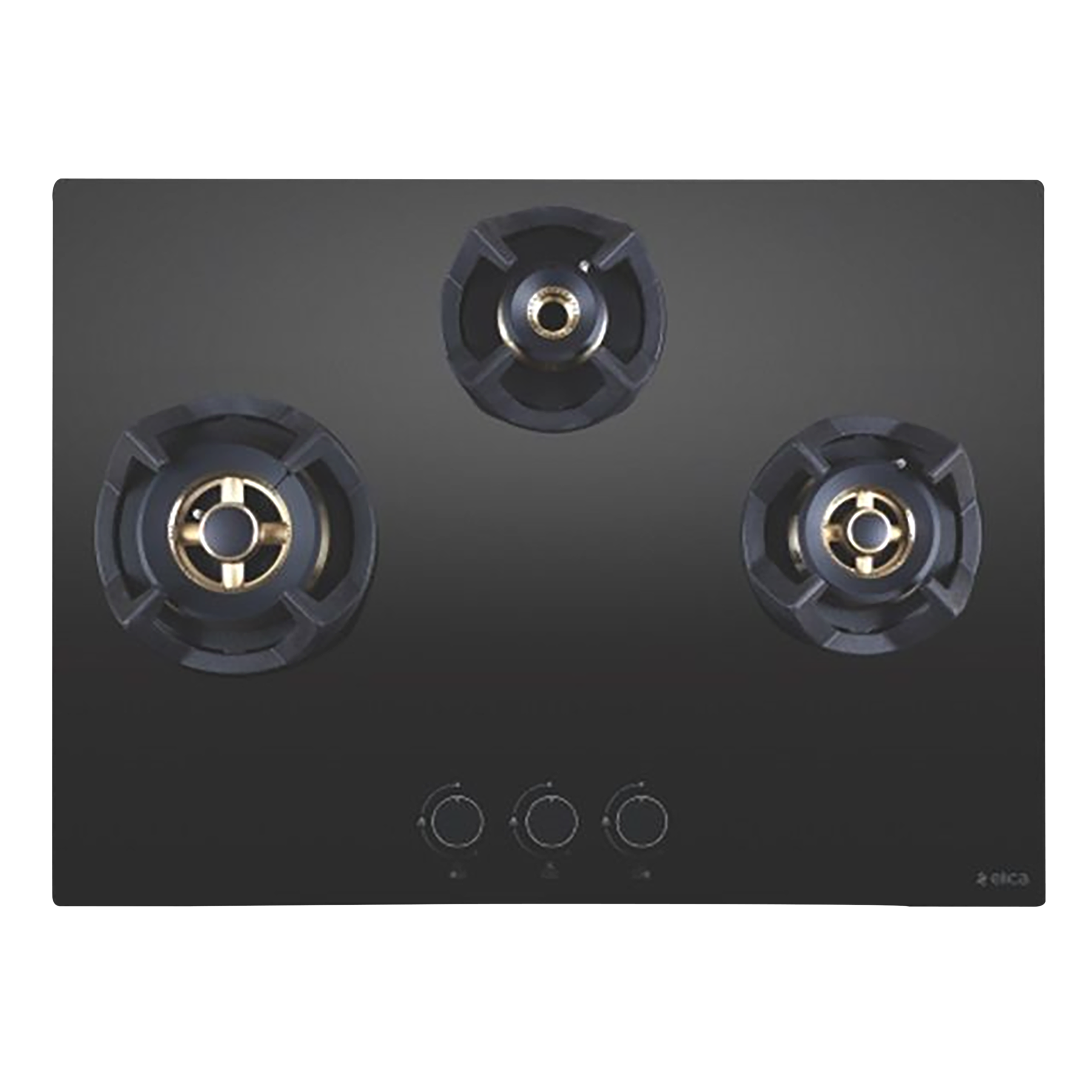 Elica CLASSIC FLEXI FB MFC 3B 70 MT FFD Glass Top 3 Burner Automatic Electric Hob (Heavy Duty Multi Frame Burners, Black)