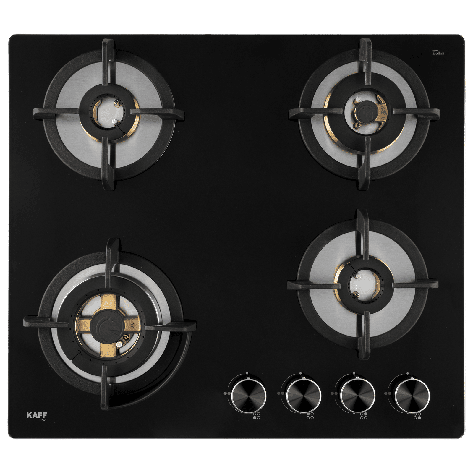 KAFF BLH 604 Tempered Glass Top 4 Burner Automatic Electric Hob (Flame Failure Device, Black)