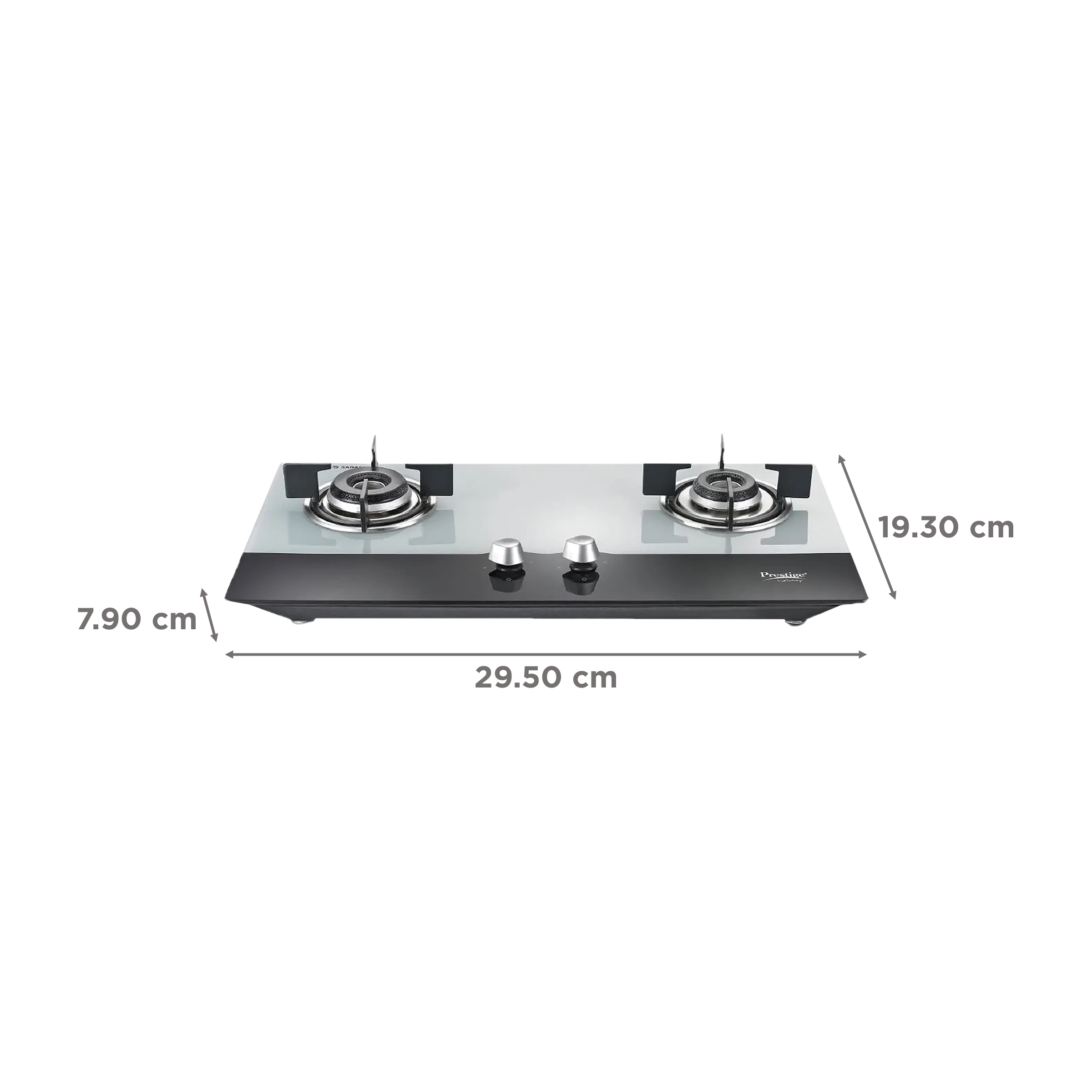 Prestige Desire Toughened Glass Top Burner Automatic Hob (Ergonomic Knob,  Black)